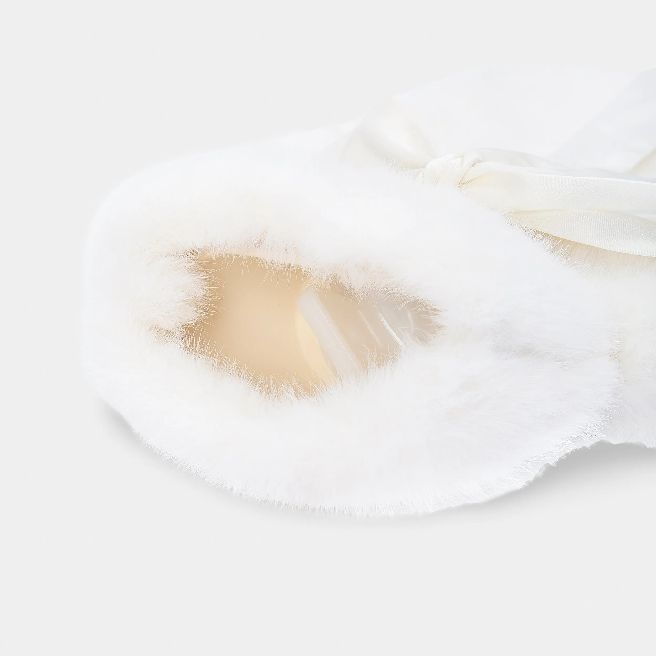Faux Fur Hot Water Bottle - Ivory sold by Lounge Underwear product image thumbnail 4