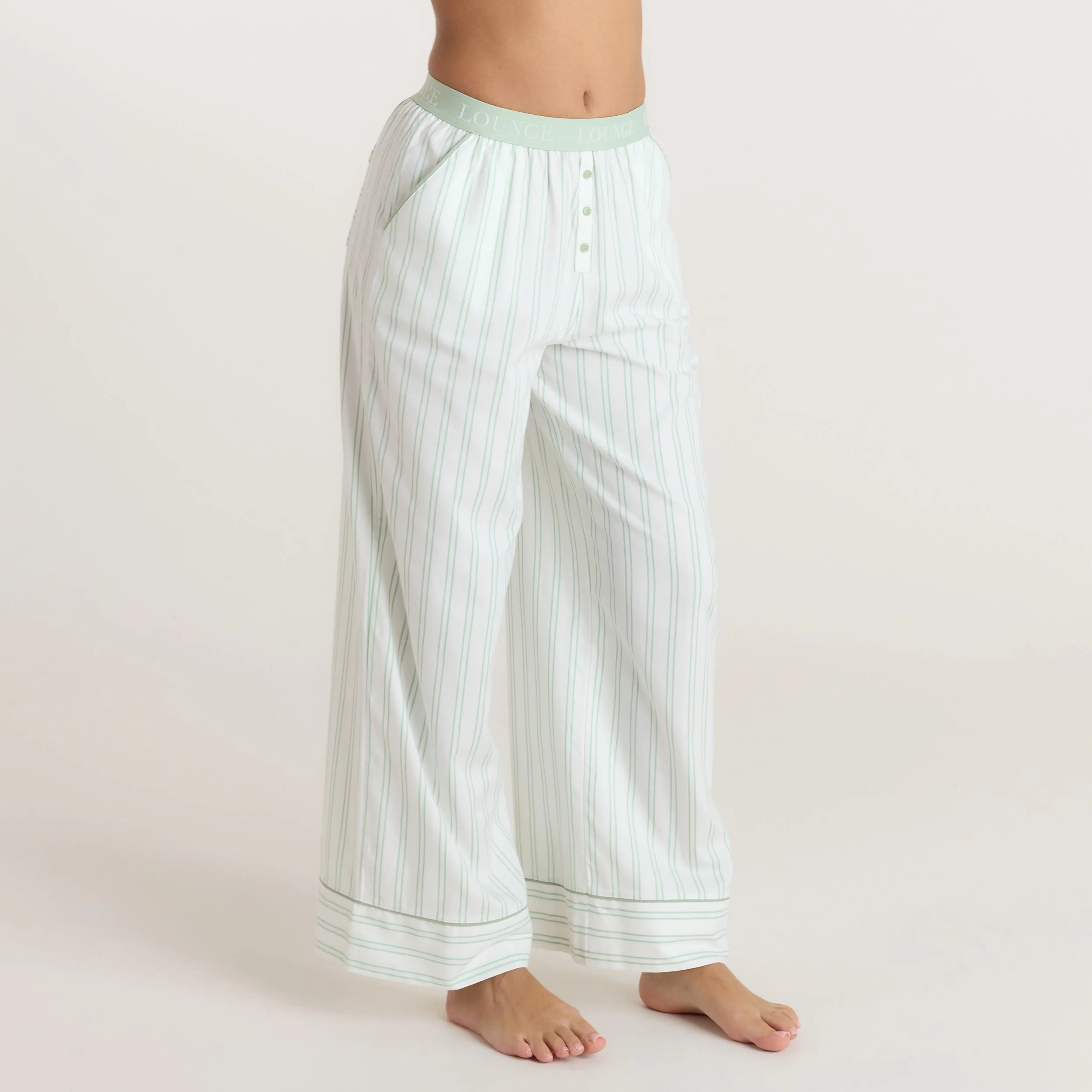 Mistletoe Pyjama Bottoms - Sage sold by Lounge Underwear product image thumbnail 5