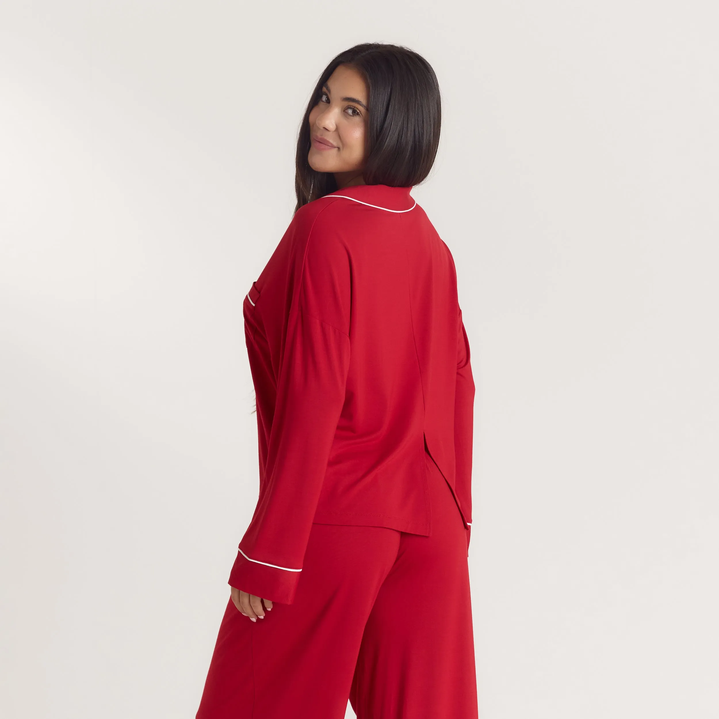 Alpine Dreams Pyjama Shirt - Red sold by Lounge Underwear product image thumbnail 2