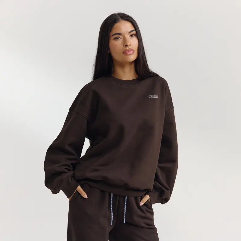 Oversized Jumper - Dark Chocolate sold by Lounge Underwear