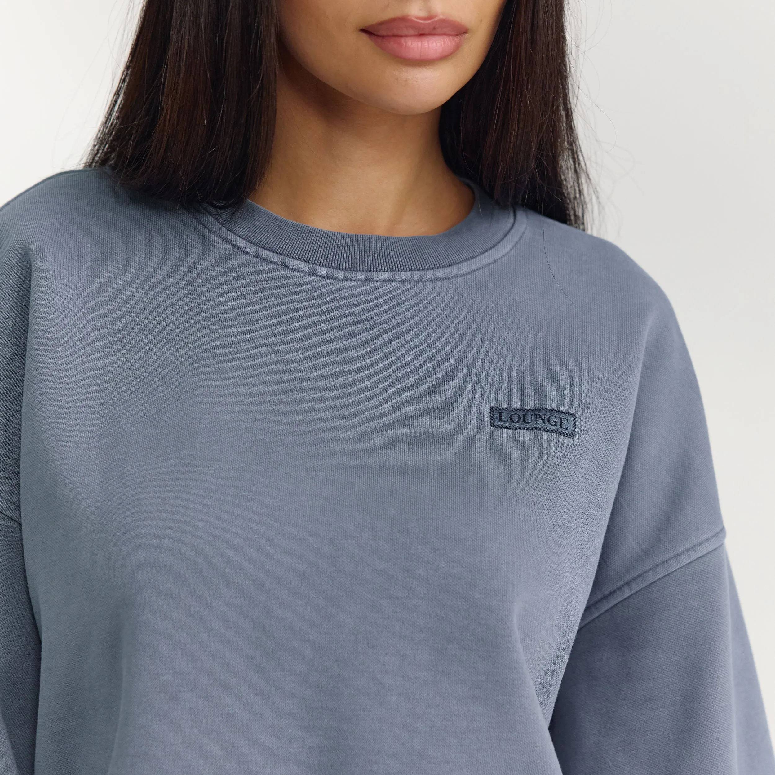Oversized Jumper - Washed Blue sold by Lounge Underwear product image thumbnail 5