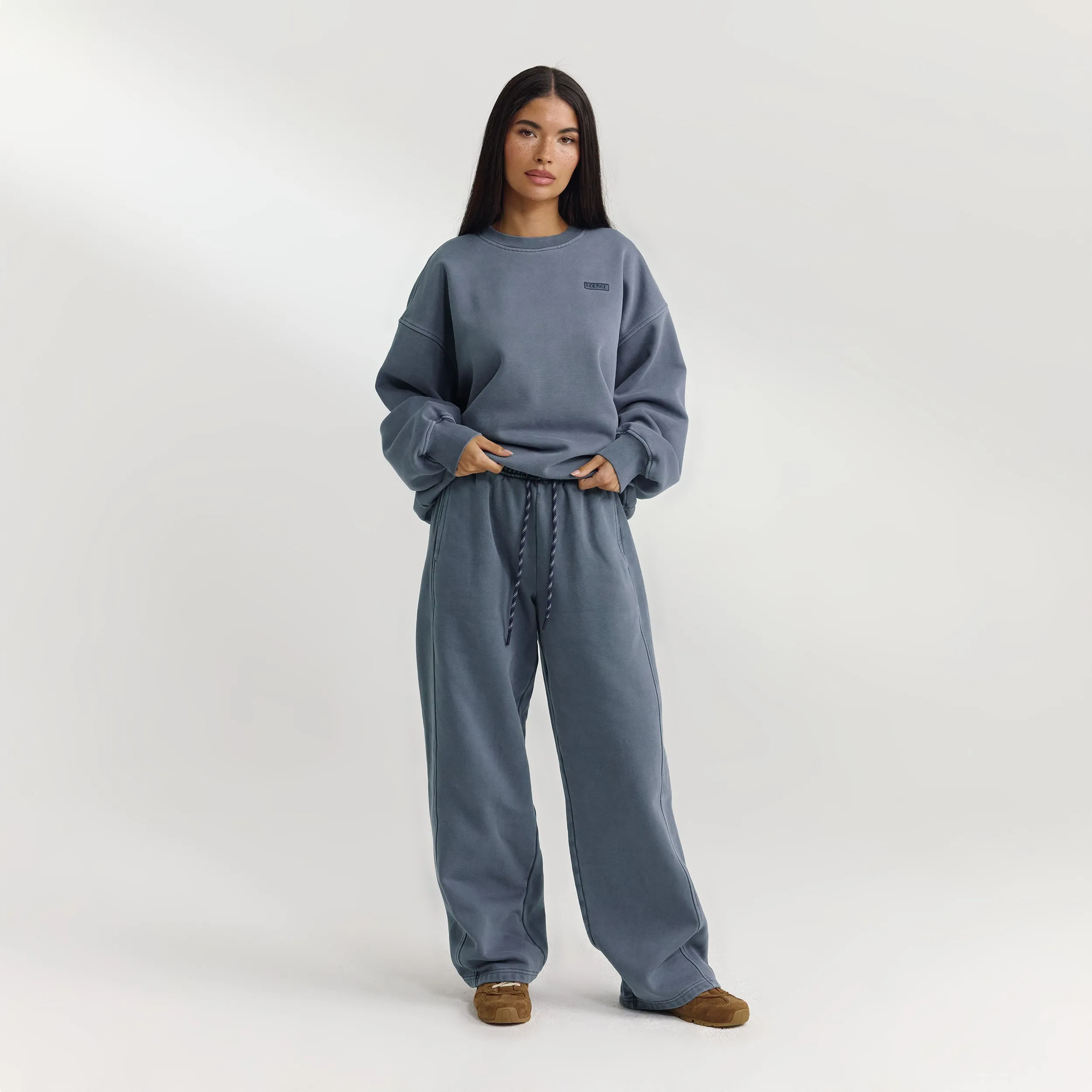 Oversized Jumper - Washed Blue sold by Lounge Underwear product image thumbnail 2