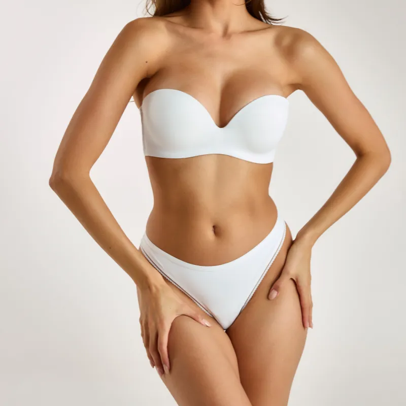 Wired Strapless Bra - White sold by Lounge Underwear