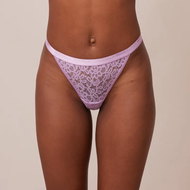 Balcony Thong - Lilac sold by Lounge Underwear