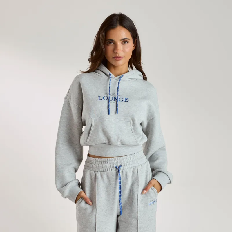 Cropped Hoodie - Grey Marl sold by Lounge Underwear