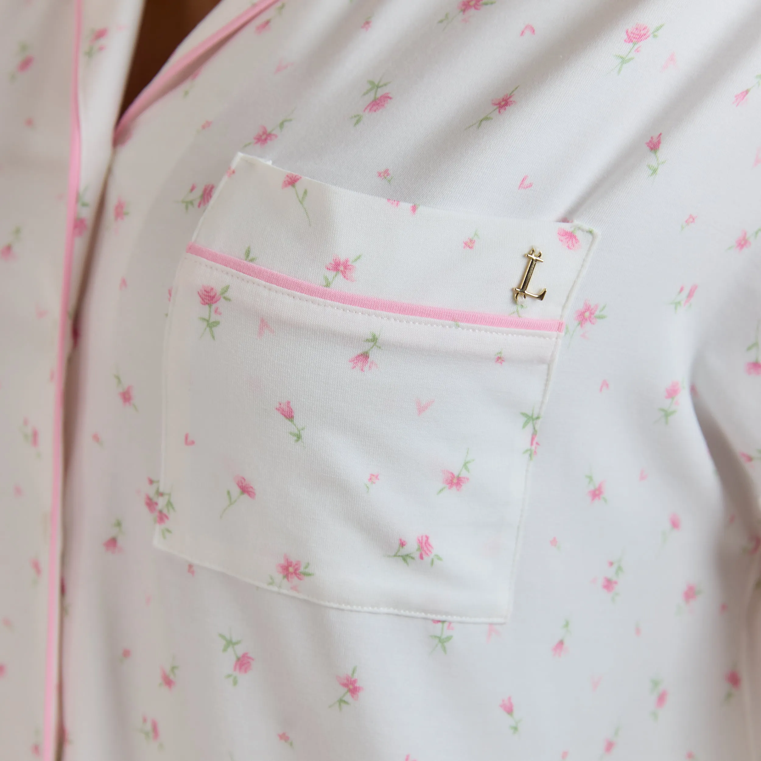 Modal Pyjama Shirt - Floral Print sold by Lounge Underwear product image thumbnail 4