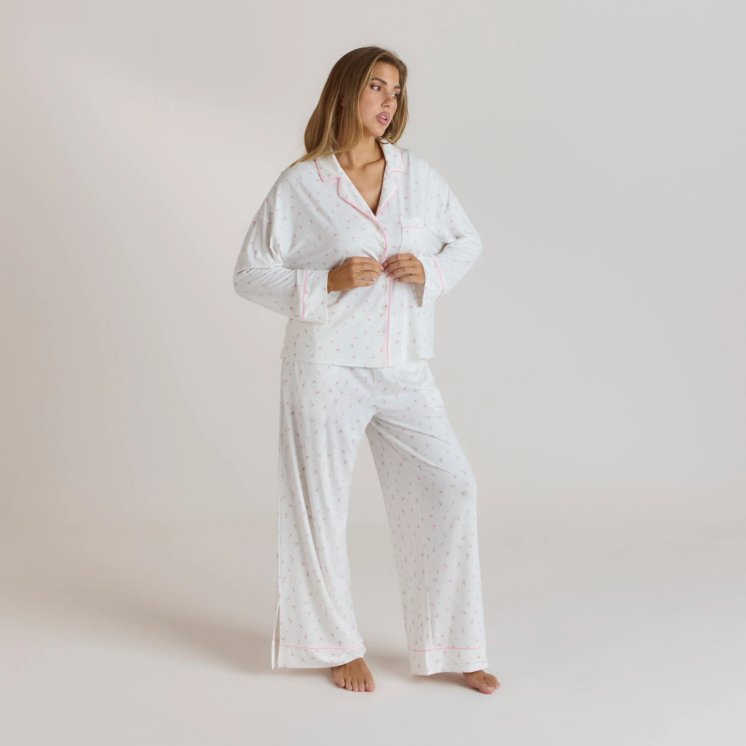 Modal Pyjama Bottoms - Floral Print sold by Lounge Underwear product image thumbnail 3