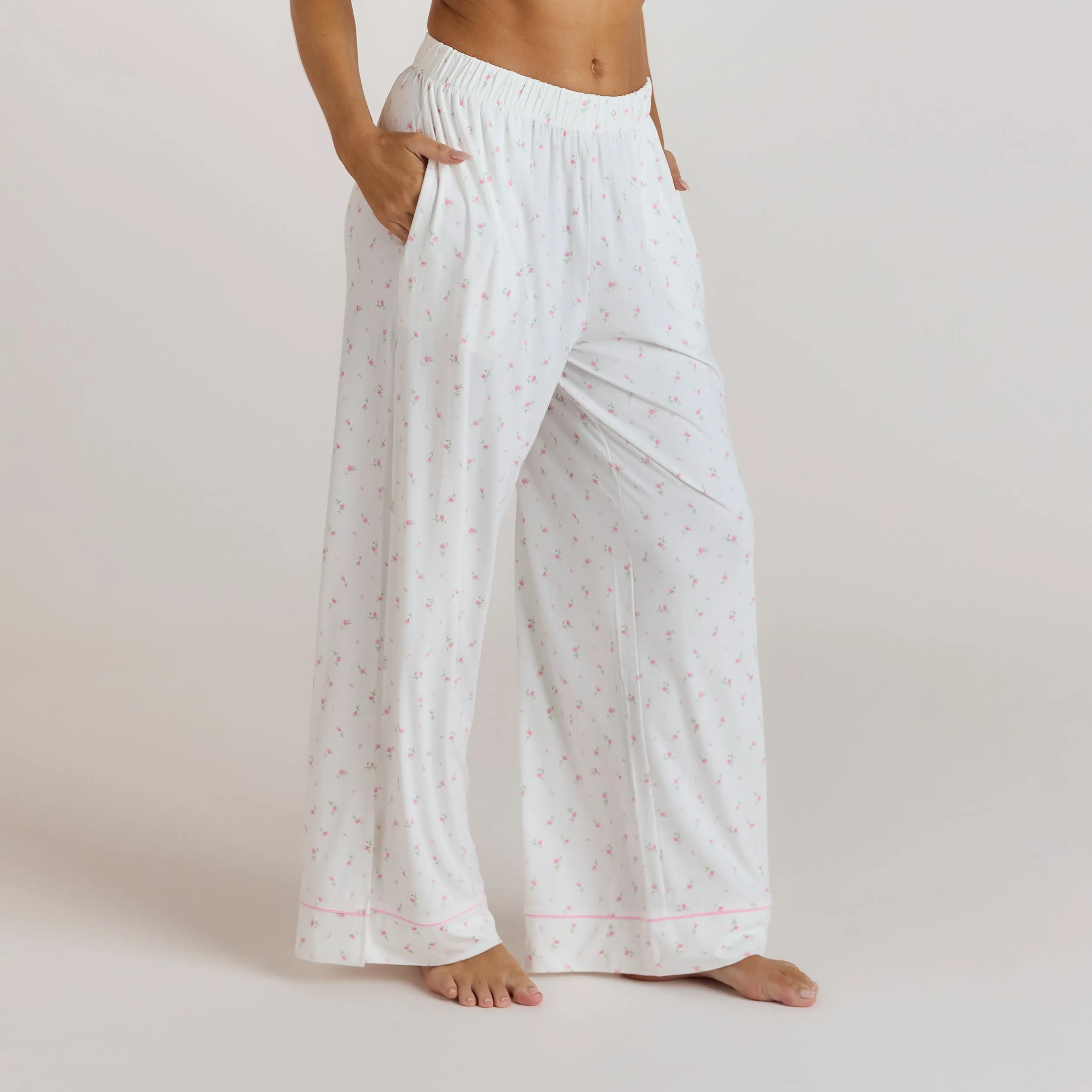 Modal Pyjama Bottoms - Floral Print sold by Lounge Underwear