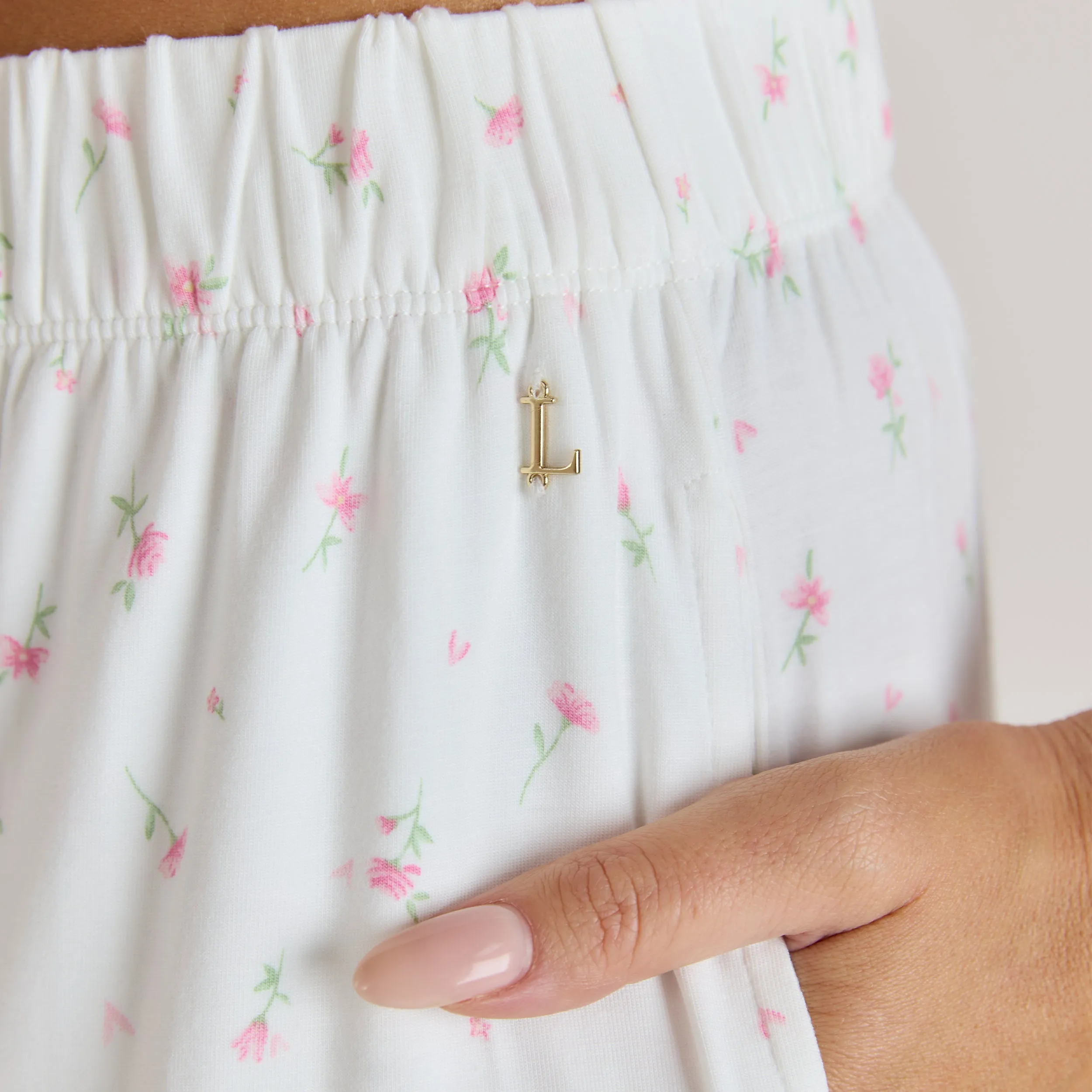 Modal Pyjama Bottoms - Floral Print sold by Lounge Underwear product image thumbnail 5
