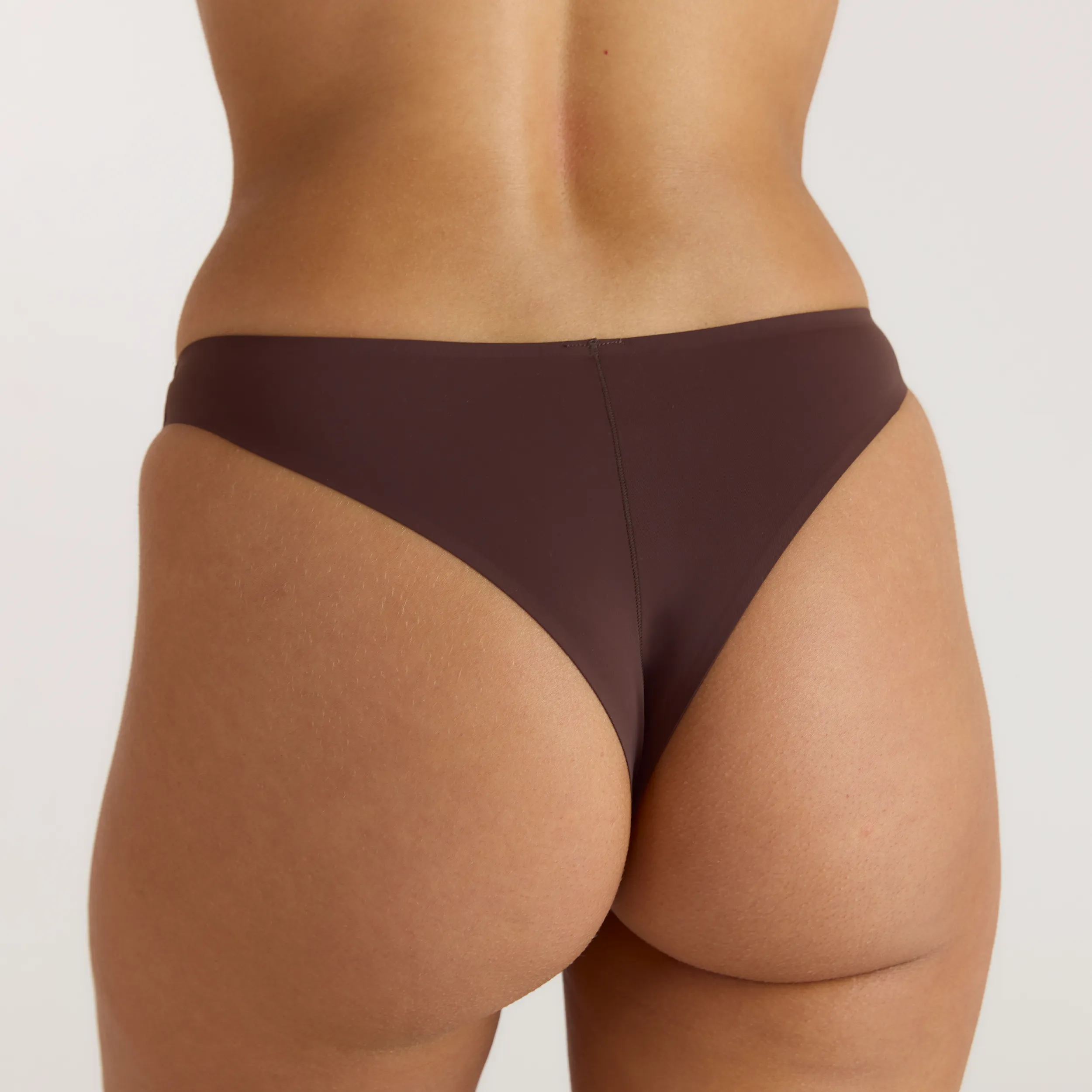 Seamless Brazilian Briefs - Chocolate sold by Lounge Underwear product image thumbnail 3