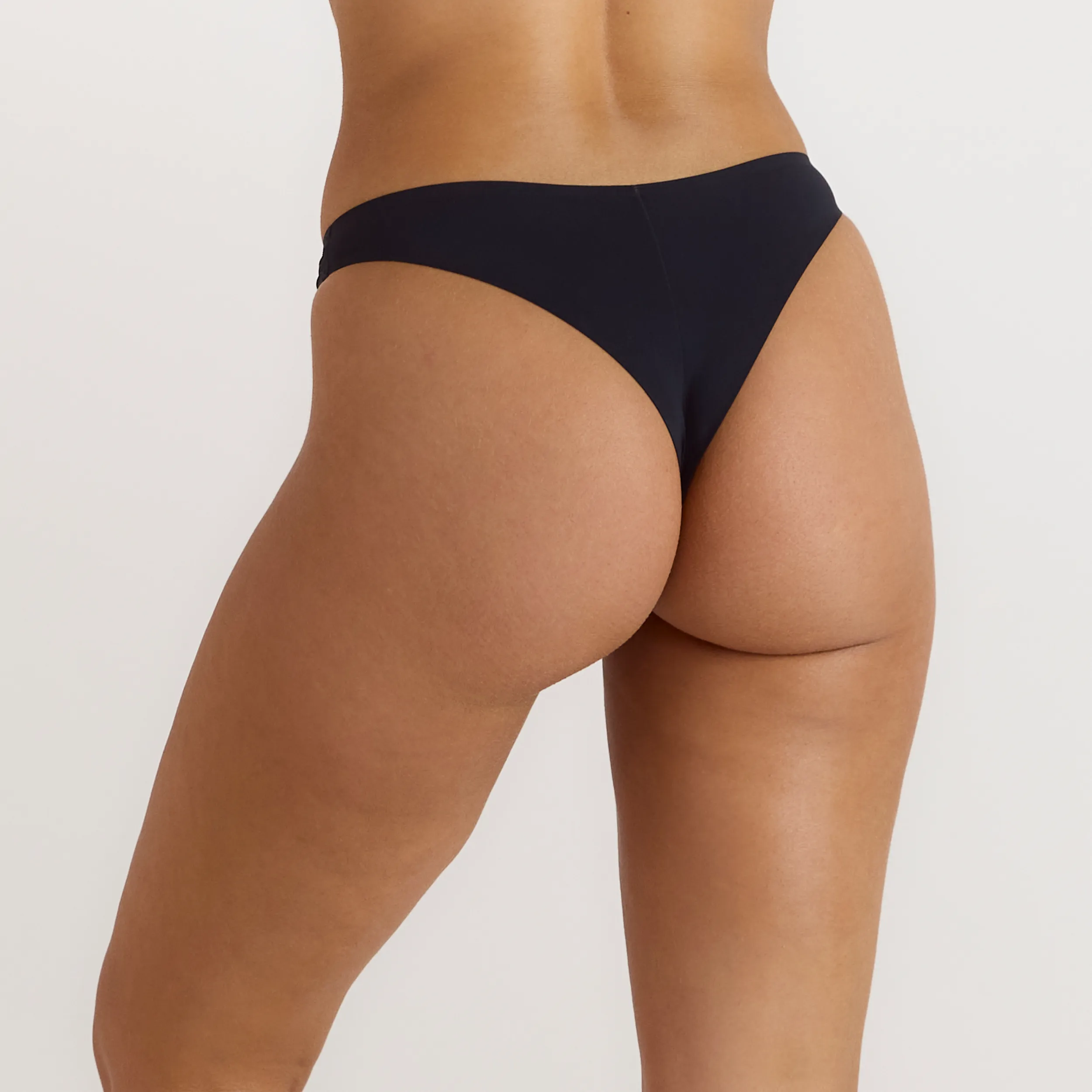 Seamless Brazilian Briefs - Black sold by Lounge Underwear product image thumbnail 2