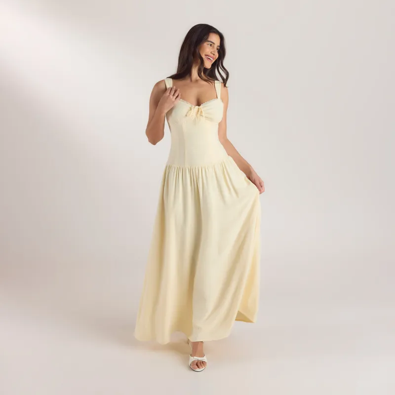 Drop-Waist Maxi Dress - Lemon made by Lounge Underwear