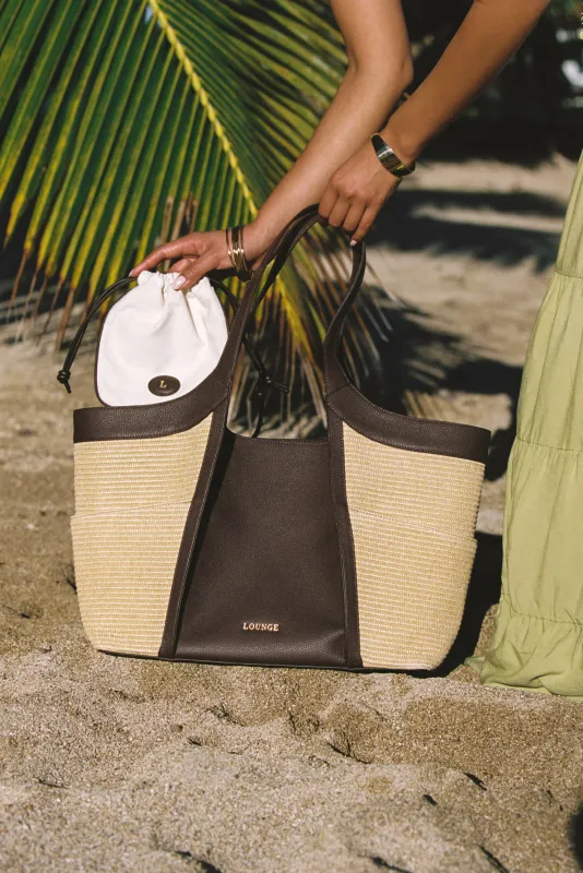 Romy Tote Bag - Chocolate made by Lounge Underwear