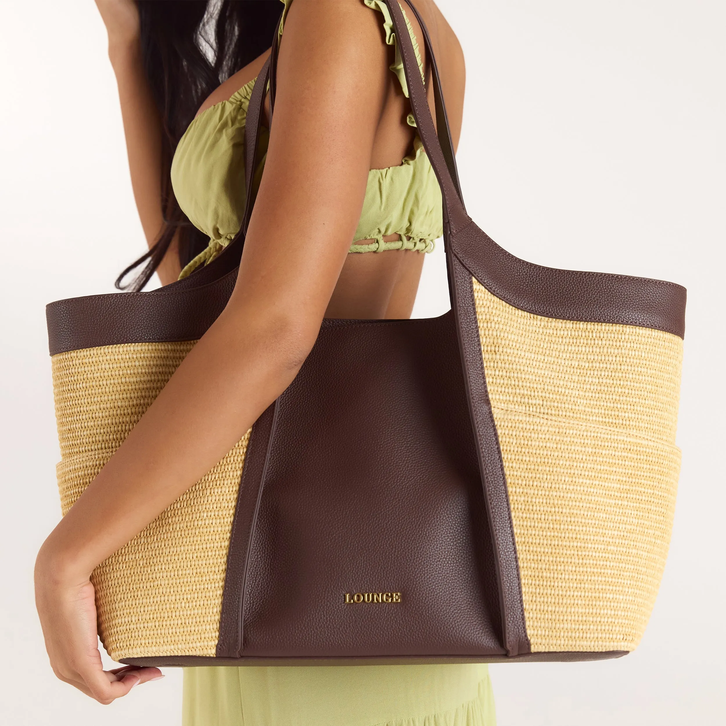 Romy Tote Bag - Chocolate sold by Lounge Underwear product image thumbnail 3
