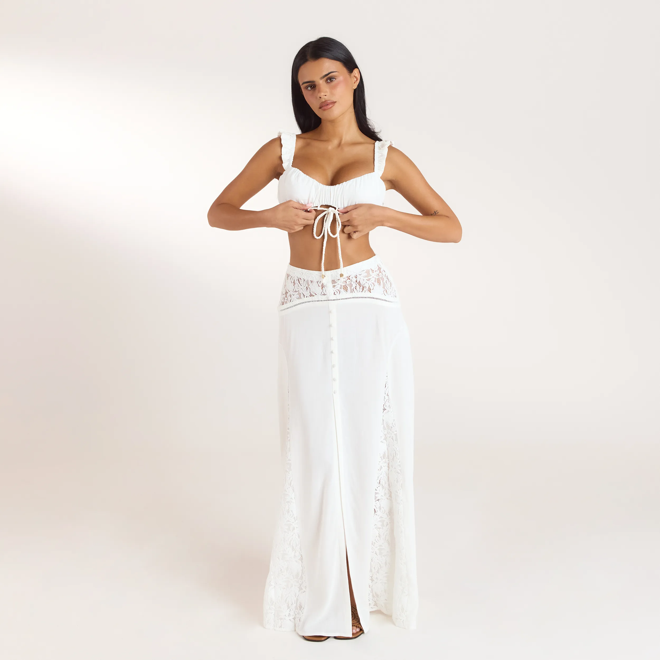 Ruched Bralette - Cream sold by Lounge Underwear product image thumbnail 5