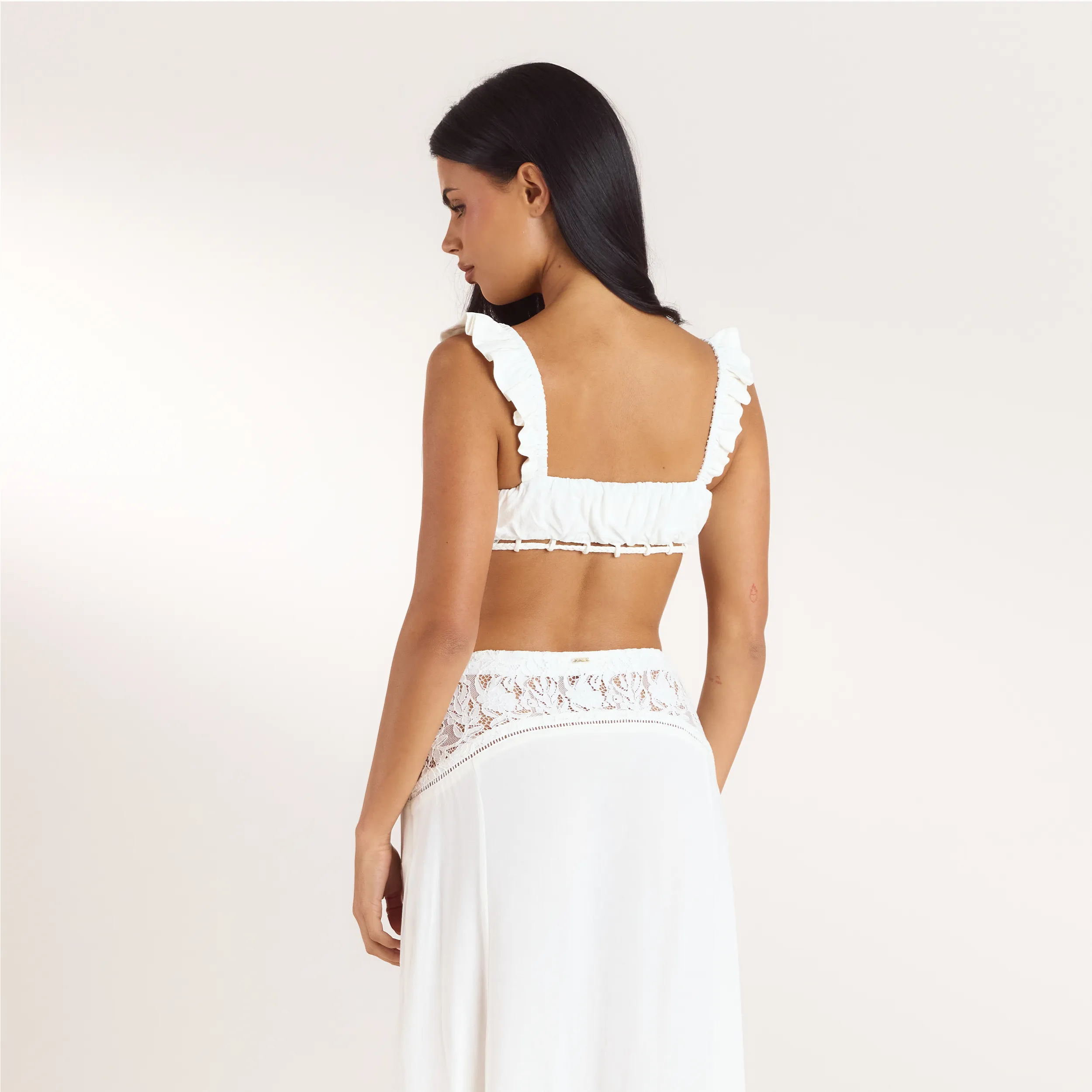 Ruched Bralette - Cream sold by Lounge Underwear product image thumbnail 3