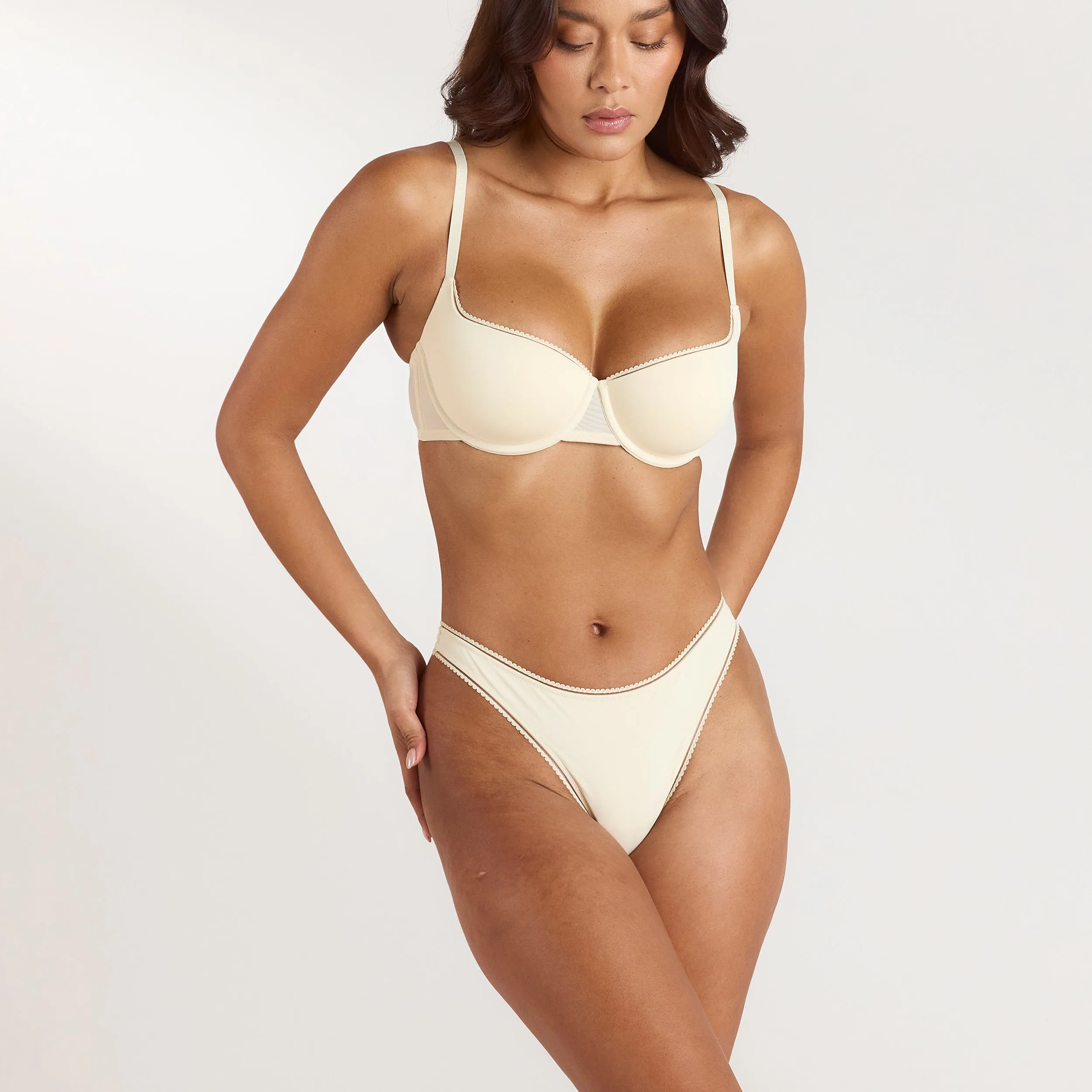Comfort Balconette Bra - Latte sold by Lounge Underwear