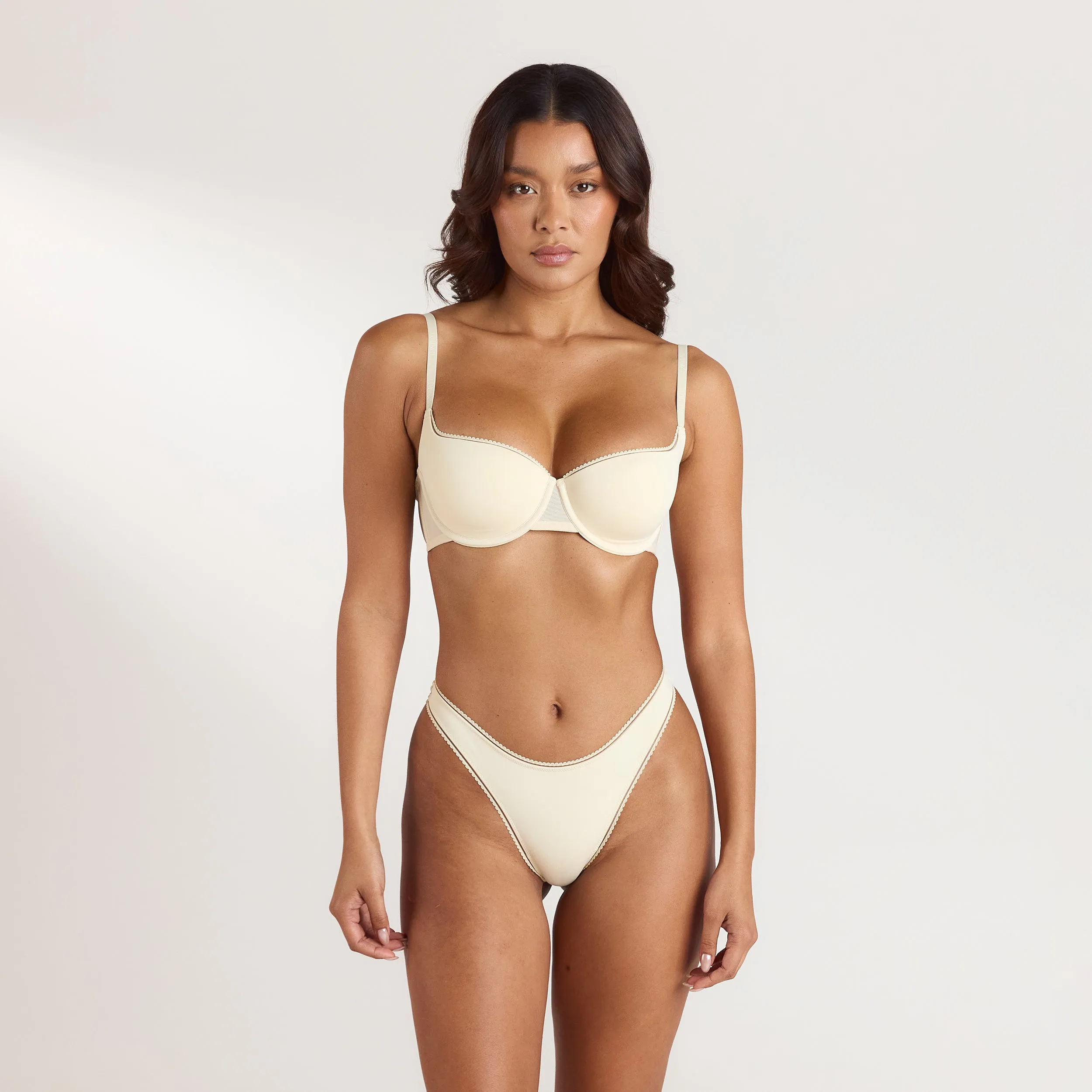 Comfort Balconette Bra - Latte sold by Lounge Underwear product image thumbnail 5