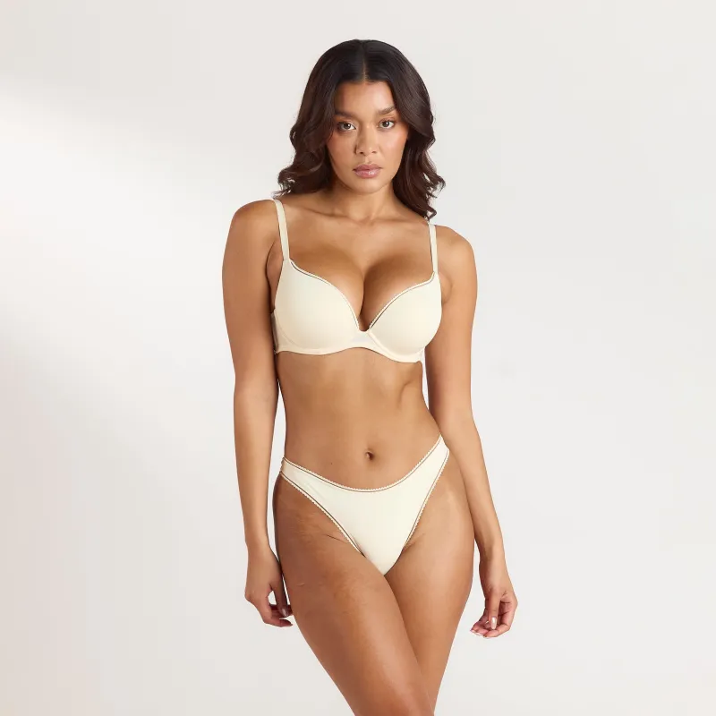 Comfort High Push-Up Bra - Latte made by Lounge Underwear