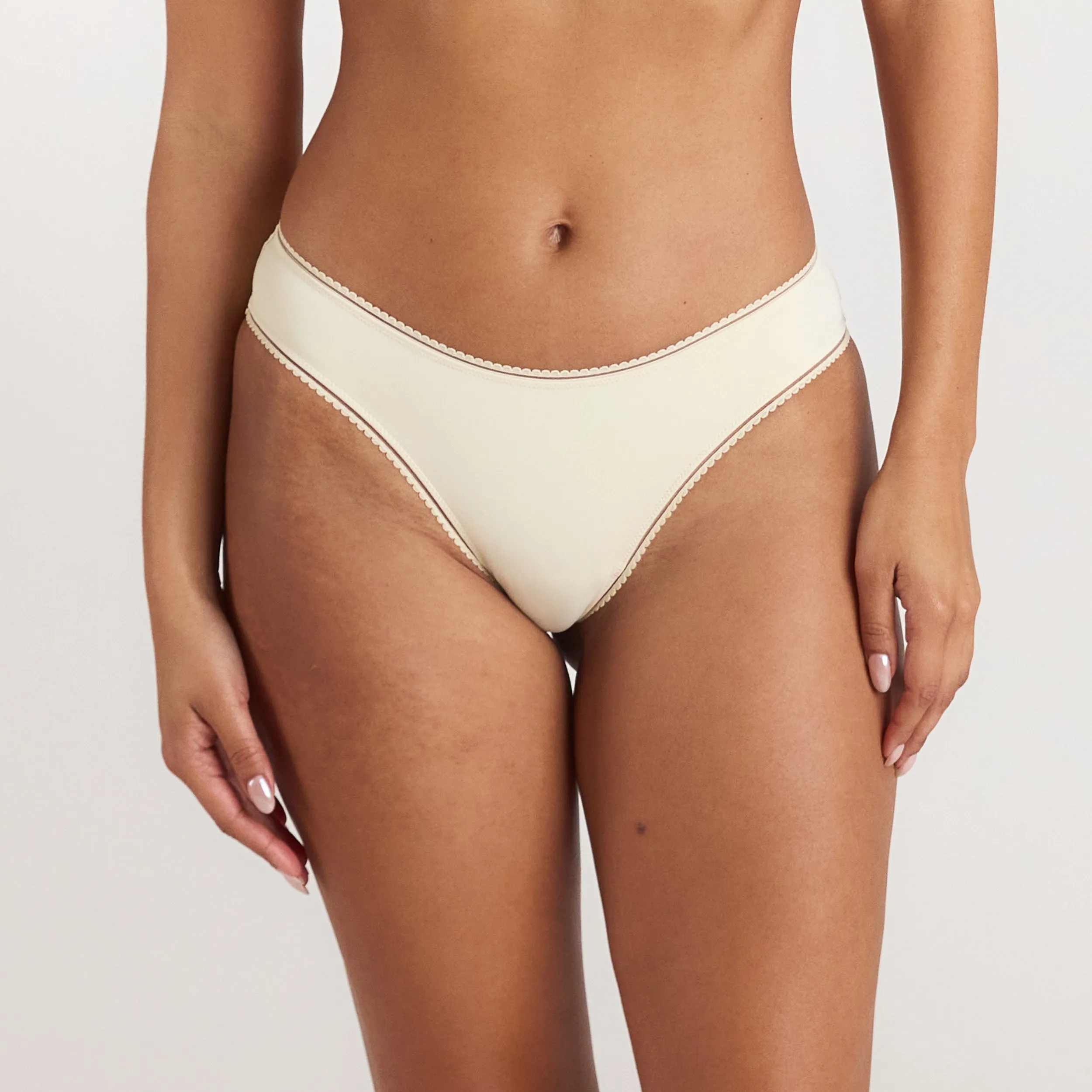 Comfort Brazilian Briefs - Latte sold by Lounge Underwear