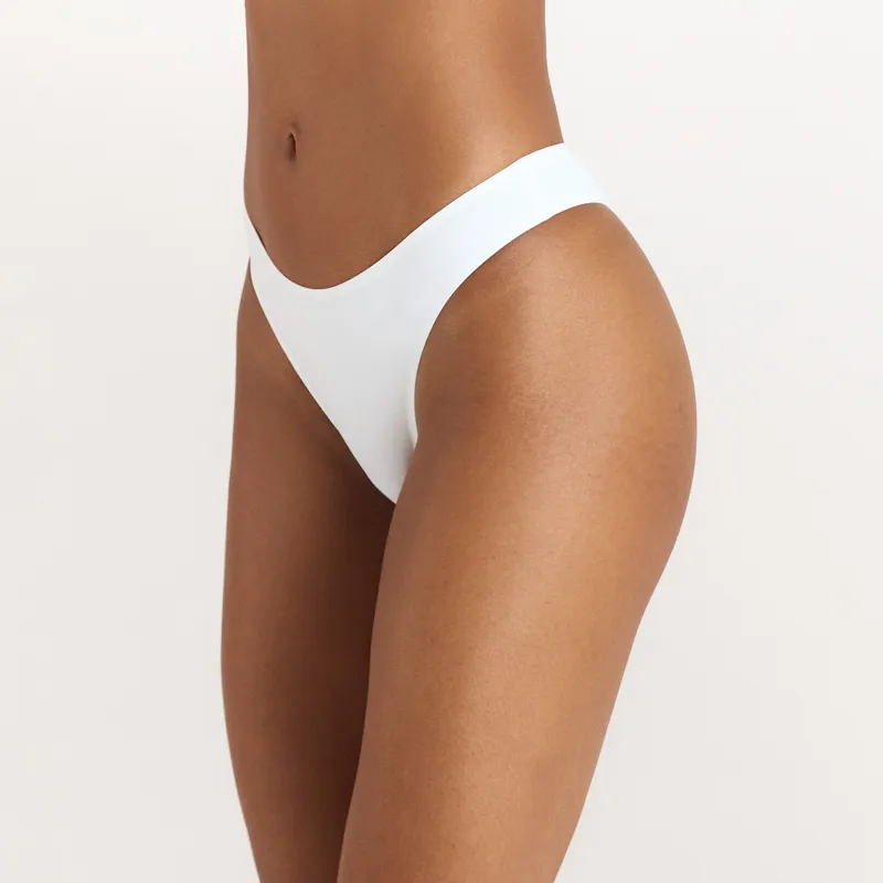 PillowSoft™ Brazilian Briefs - White made by Lounge Underwear