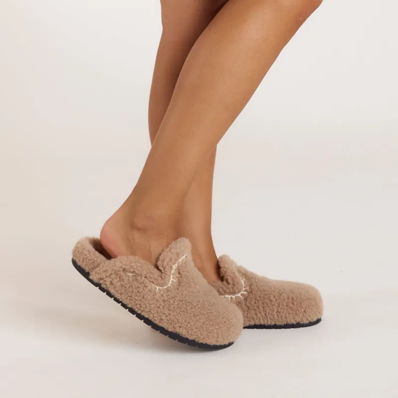 Anya Mule Slippers - Mink made by Lounge Underwear