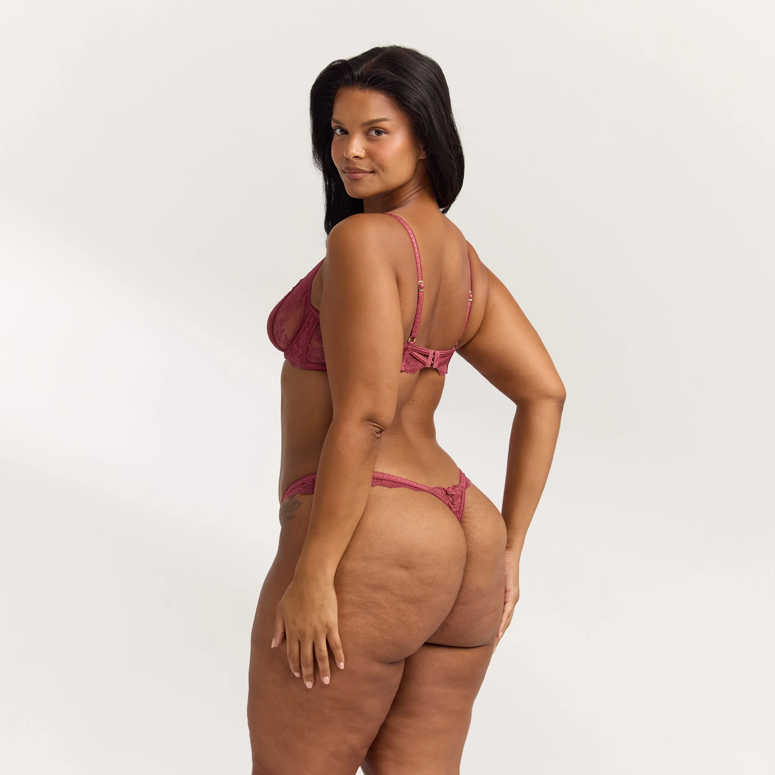 Enchant Plunge Bra - Rhubarb sold by Lounge Underwear product image thumbnail 2