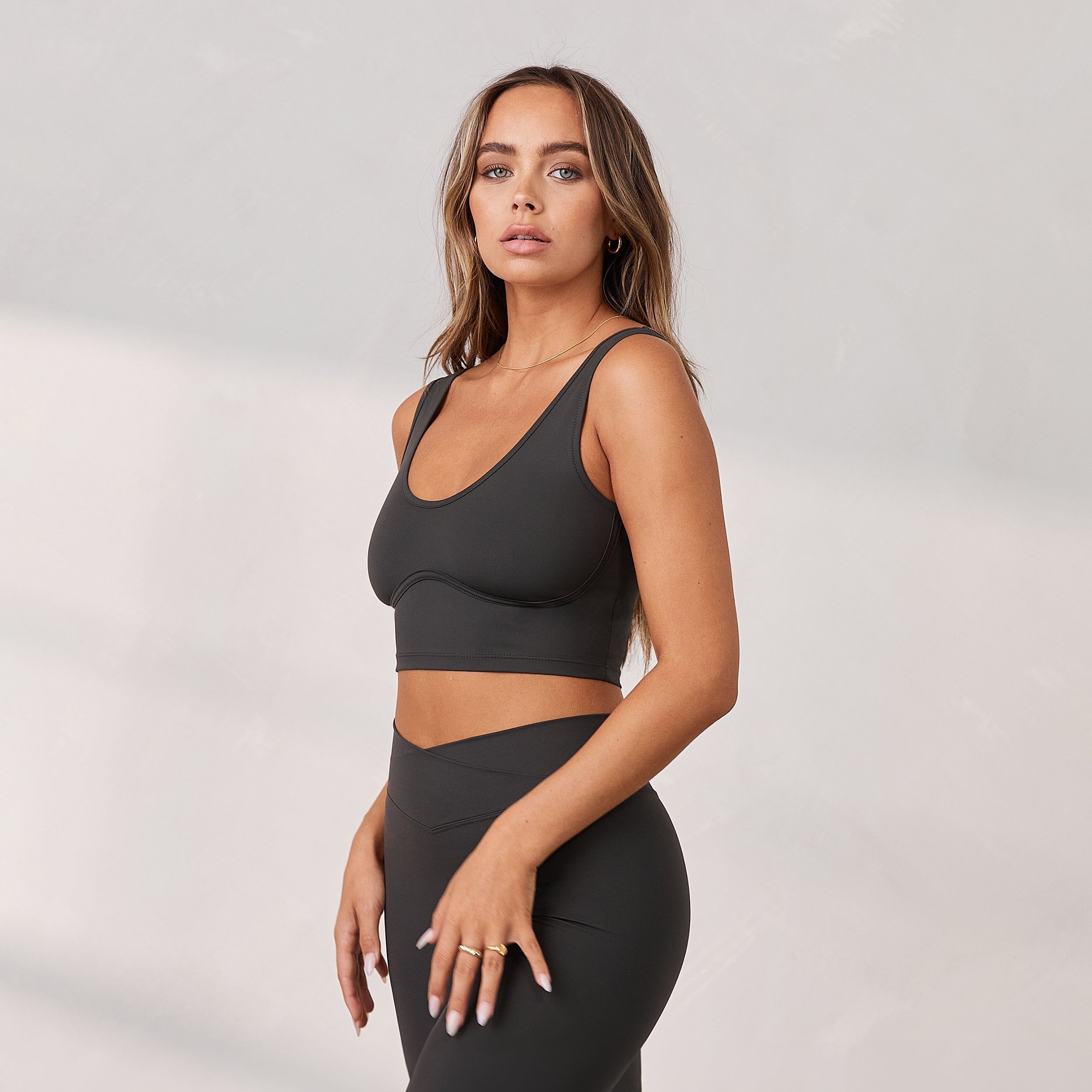 Silhouette Crop Top - Washed Black sold by Lounge Underwear product image thumbnail 5