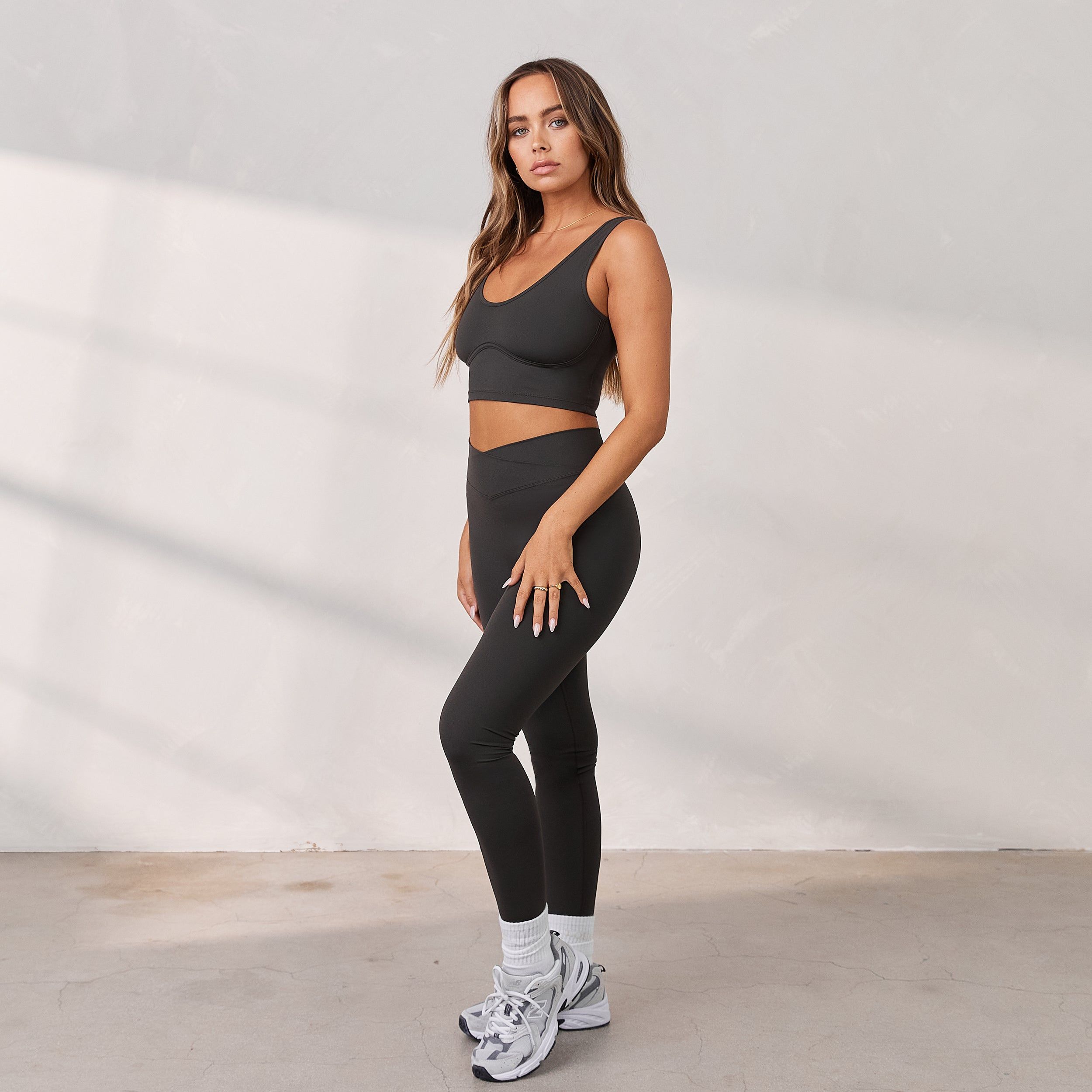 Silhouette Crop Top - Washed Black sold by Lounge Underwear product image thumbnail 4