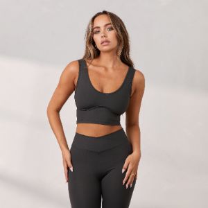 Silhouette Crop Top - Washed Black sold by Lounge Underwear