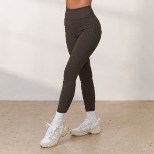 Cosy Ribbed Leggings - Espresso sold by Lounge Underwear