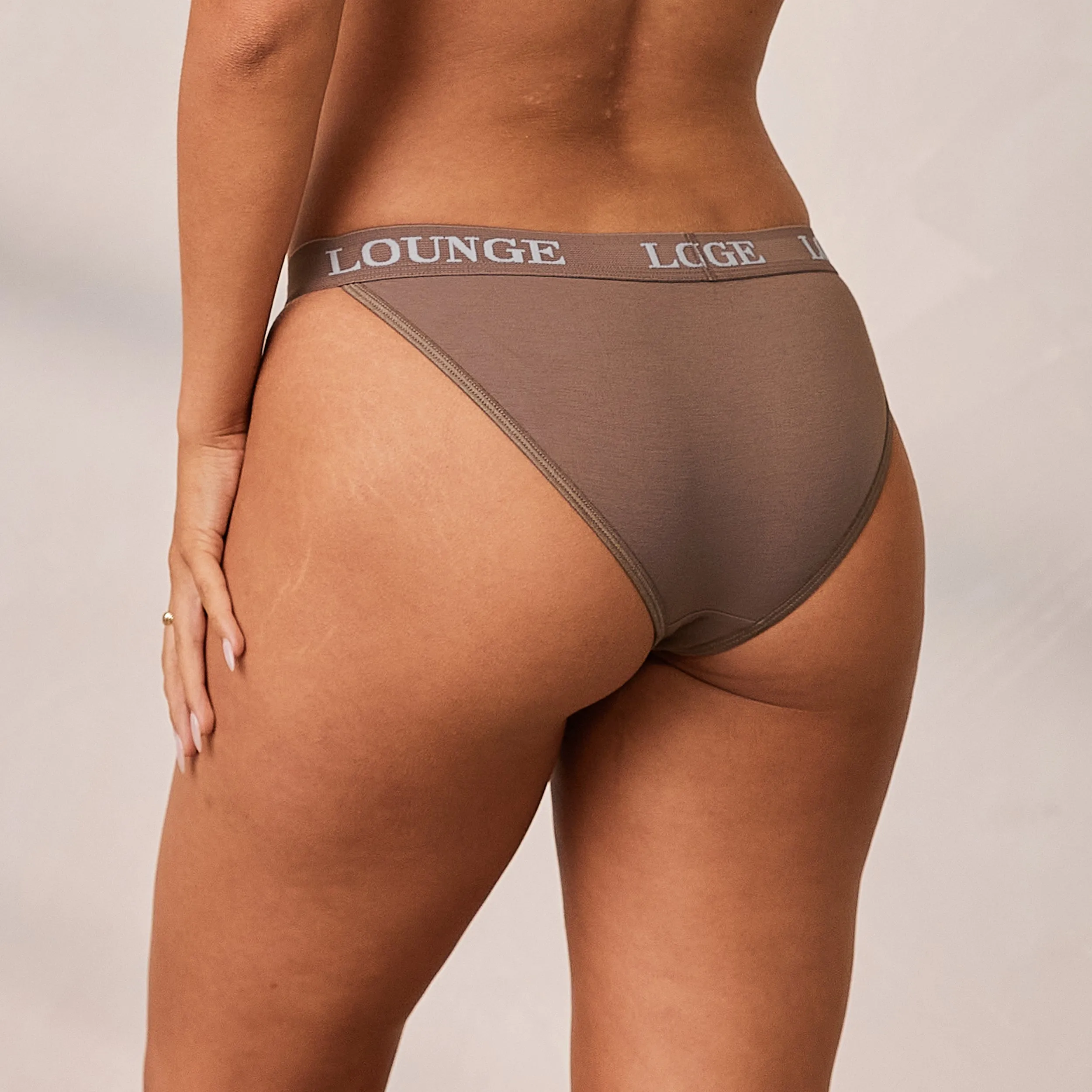 Bamboo Triangle Briefs - Coffee sold by Lounge Underwear product image thumbnail 4