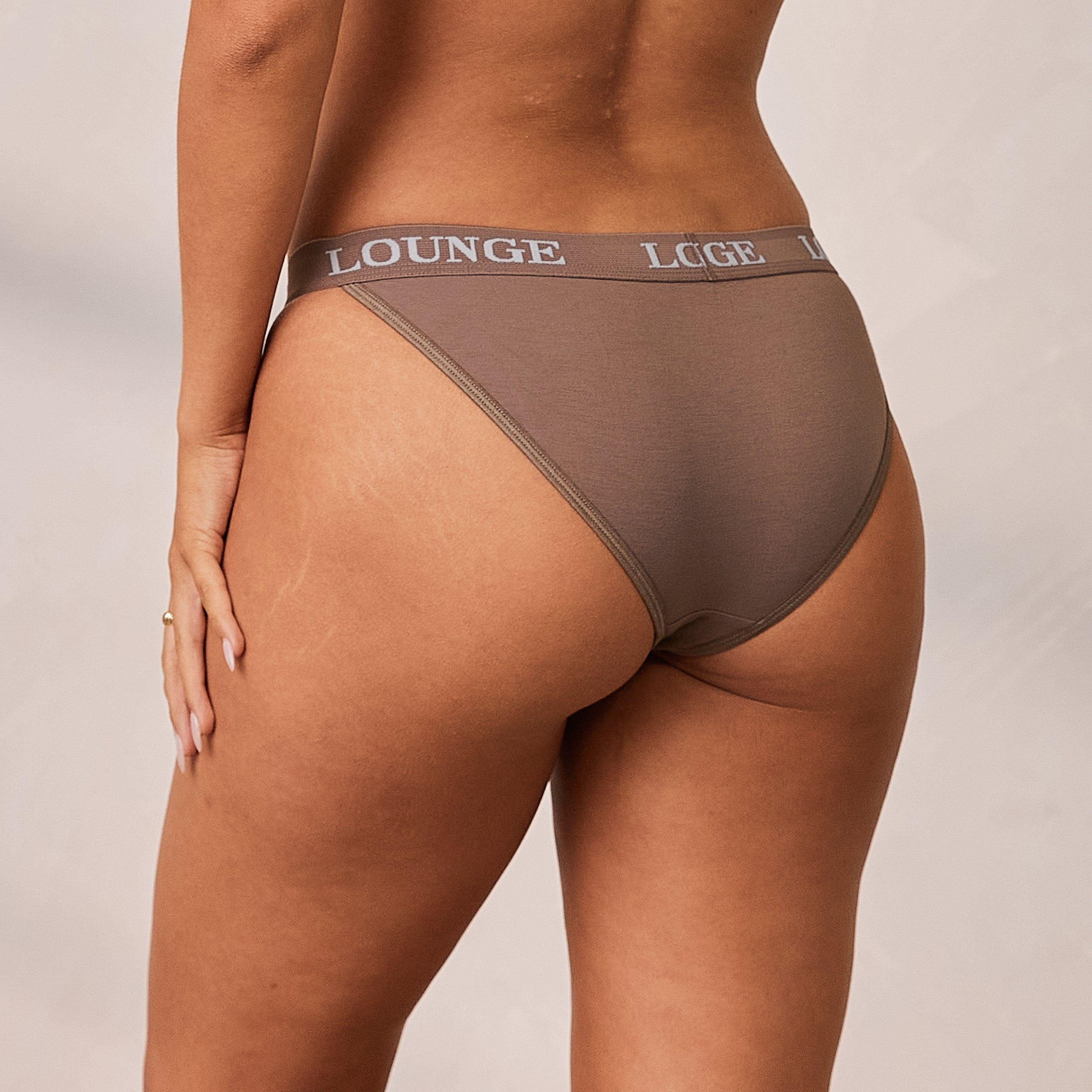Bamboo Triangle Briefs - Coffee sold by Lounge Underwear product image thumbnail 4