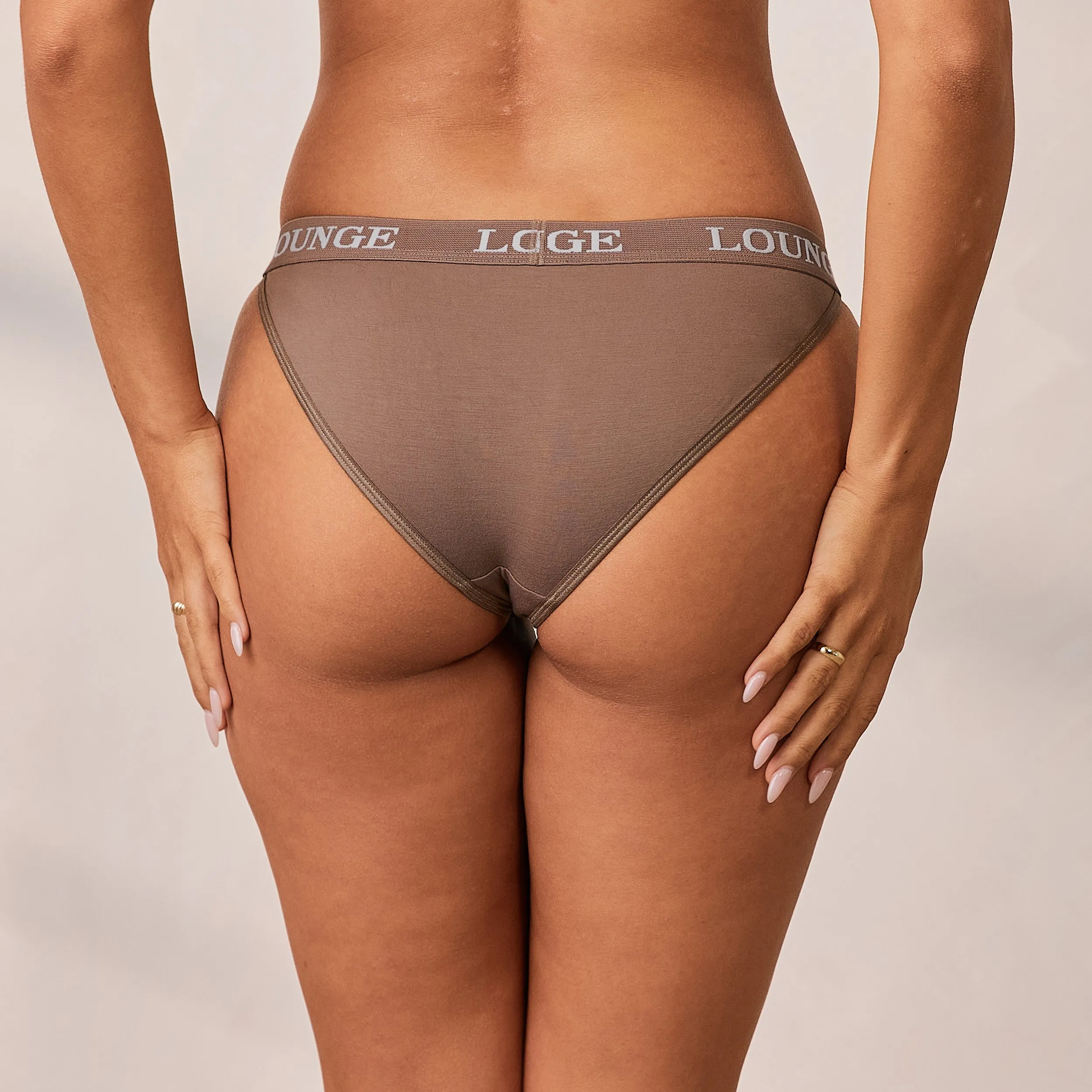Bamboo Triangle Briefs - Coffee sold by Lounge Underwear product image thumbnail 3
