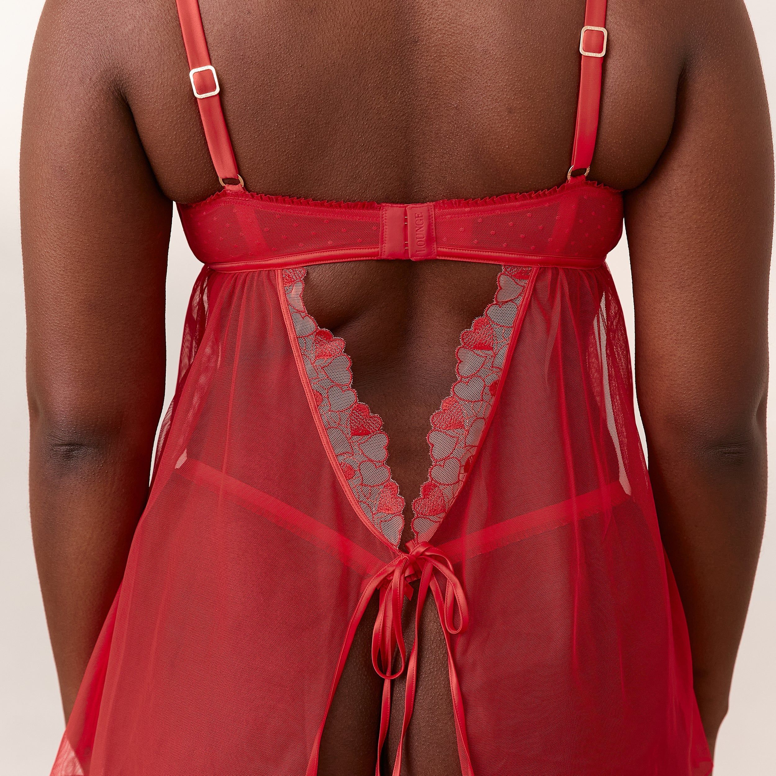 Isadora Babydoll (Set) - Maroon sold by Lounge Underwear product image thumbnail 5