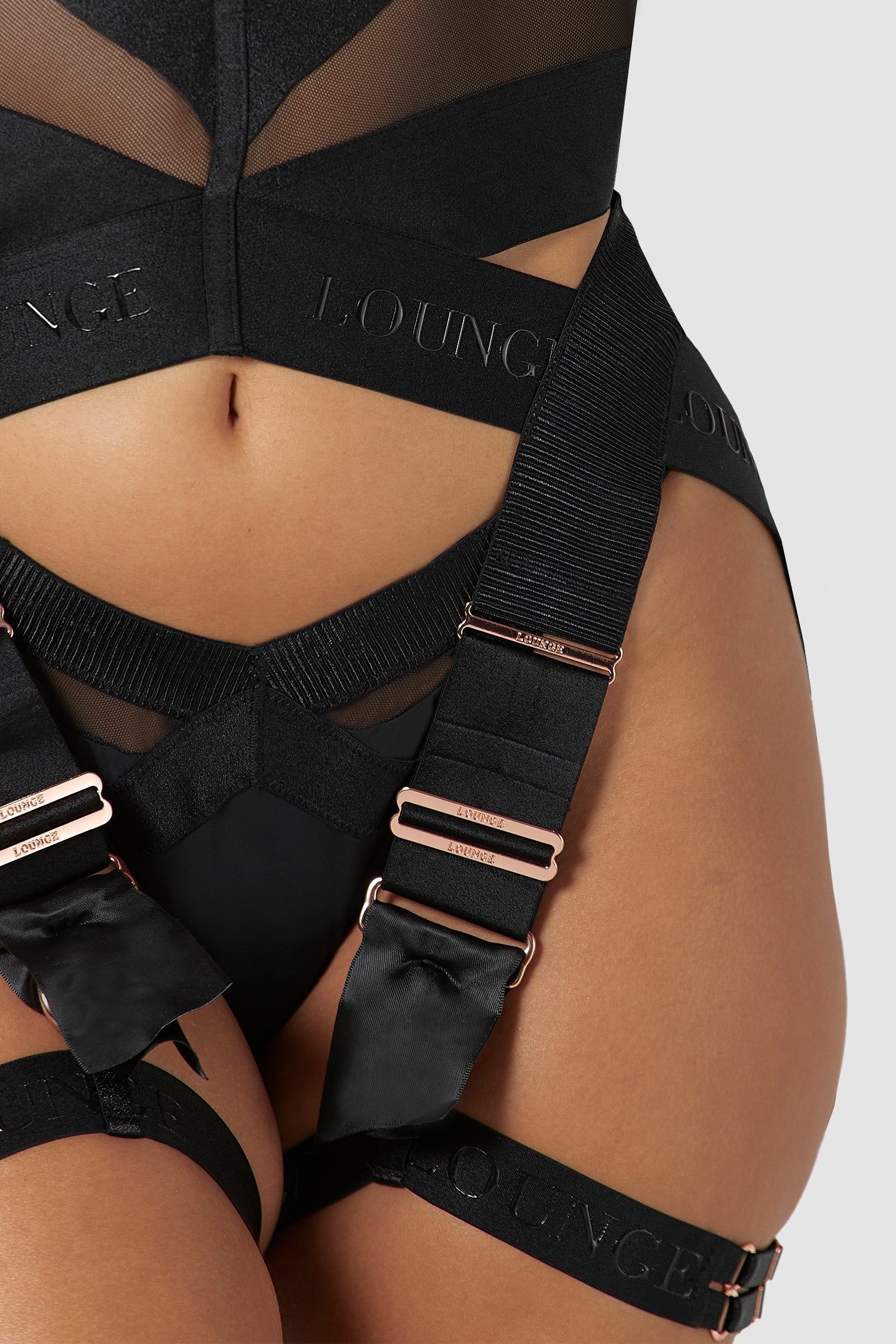 Livia Intimates Thong & Basque - Black sold by Lounge Underwear product image thumbnail 3