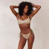 Reversible Bralette Bikini Top - Green/Floral sold by Lounge Underwear