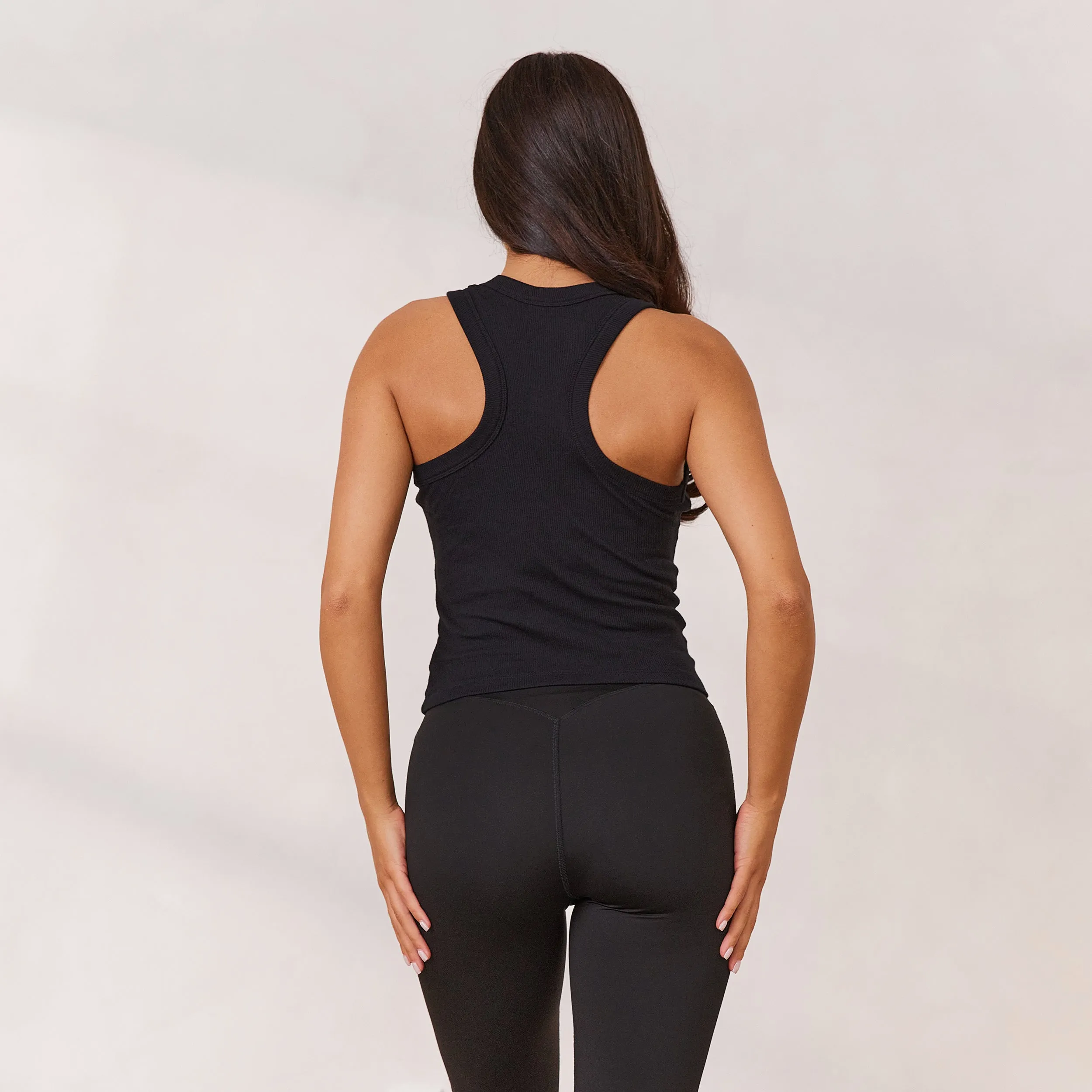 Varsity Racerback Top - Black sold by Lounge Underwear product image thumbnail 3