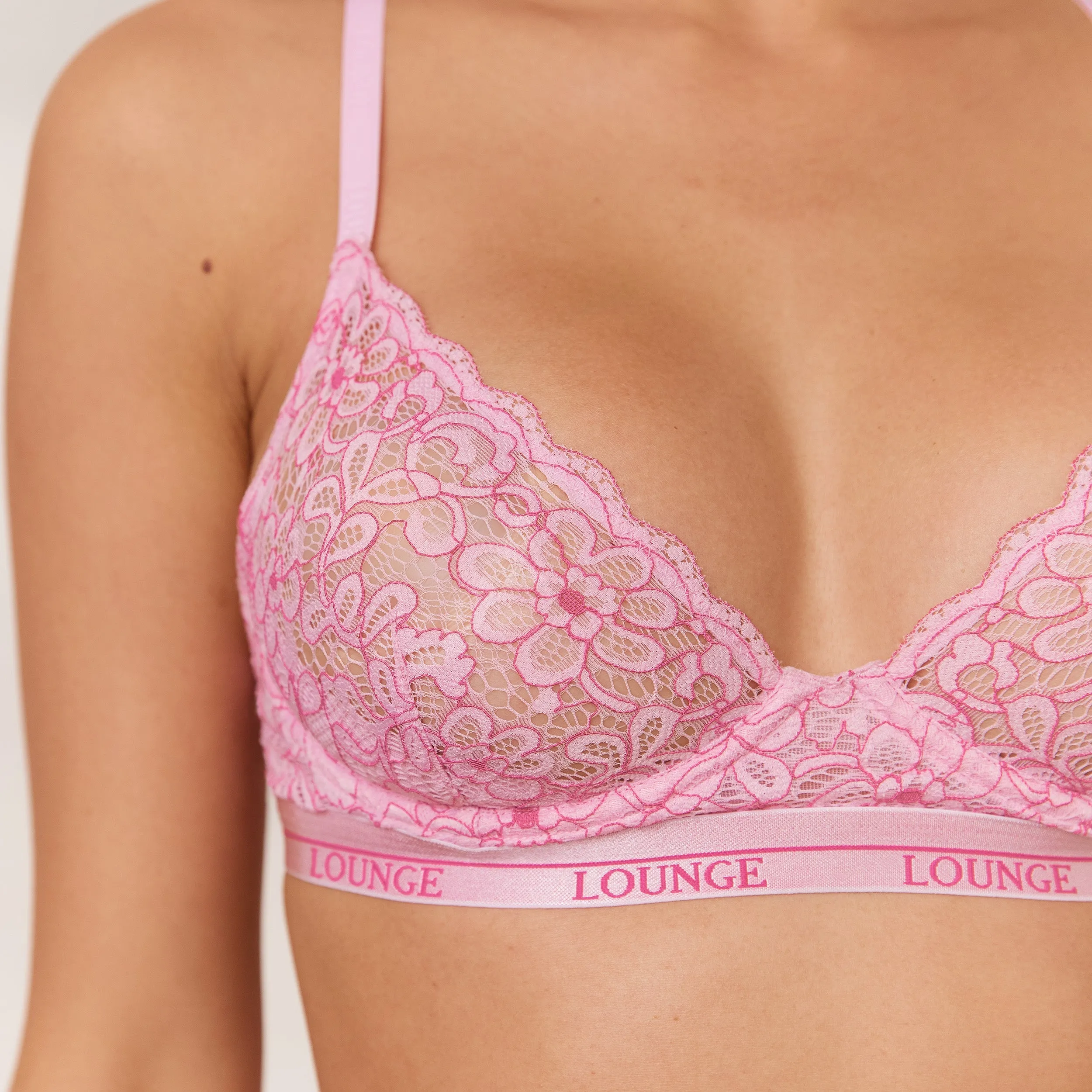 Two-tone Balcony Bra - Pink sold by Lounge Underwear product image thumbnail 3
