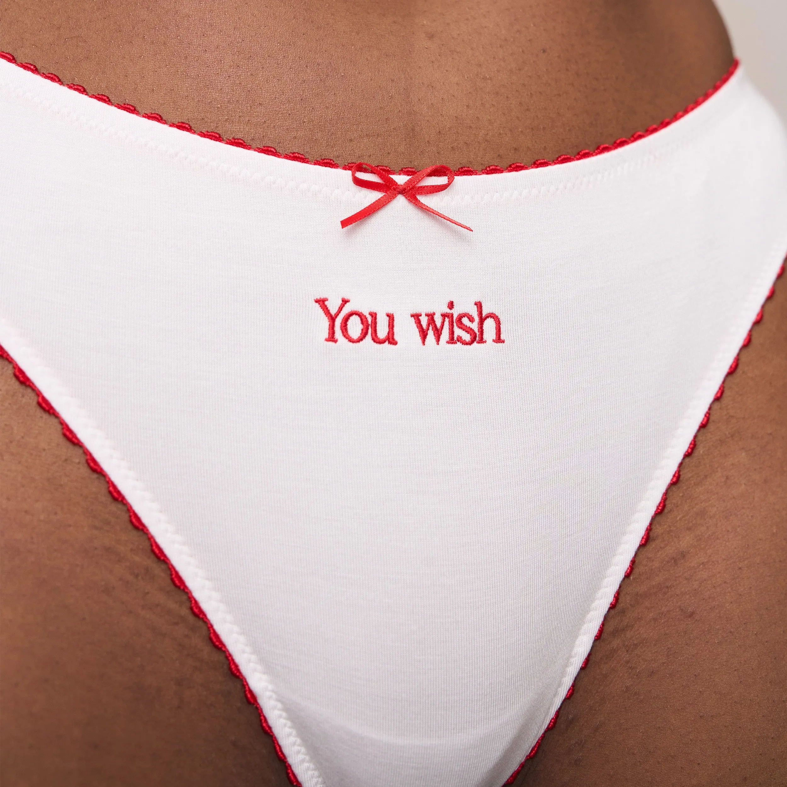 'You Wish' Thong - White sold by Lounge Underwear product image thumbnail 4