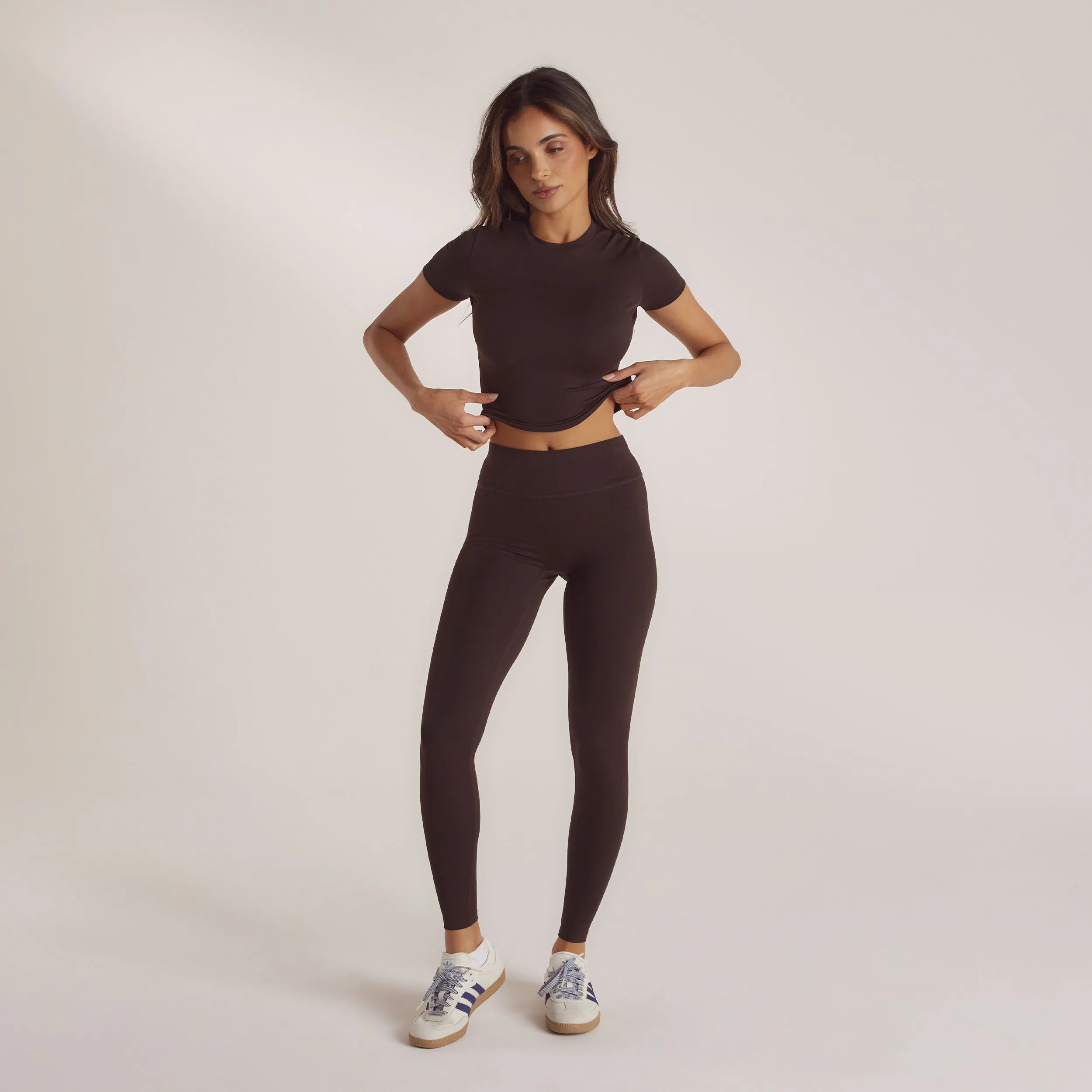 Classic Fitted Top - Coffee Bean sold by Lounge Underwear product image thumbnail 3