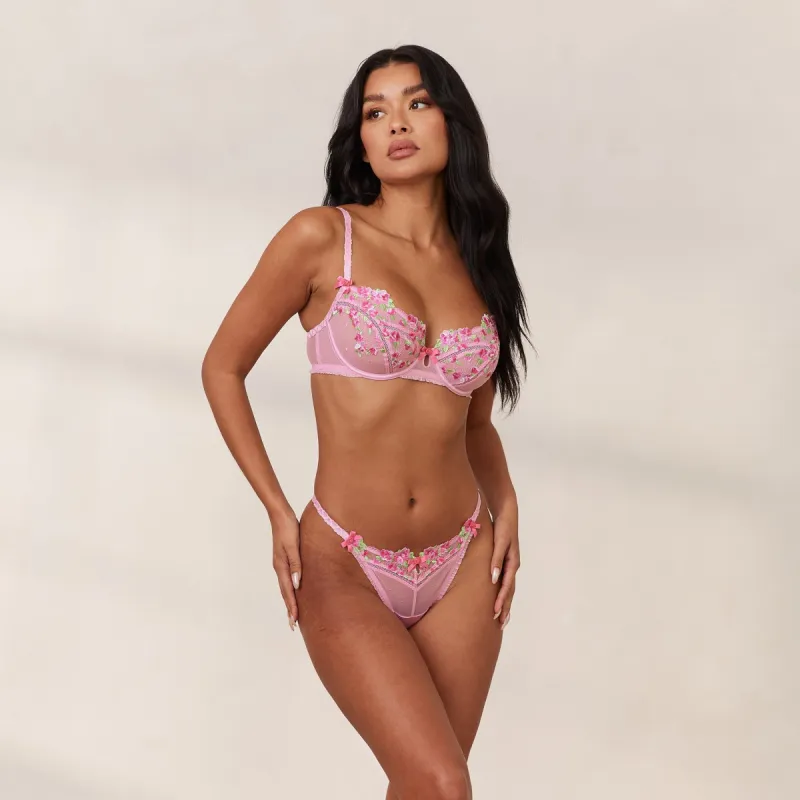 Eden Balcony Bra - Pink sold by Lounge Underwear