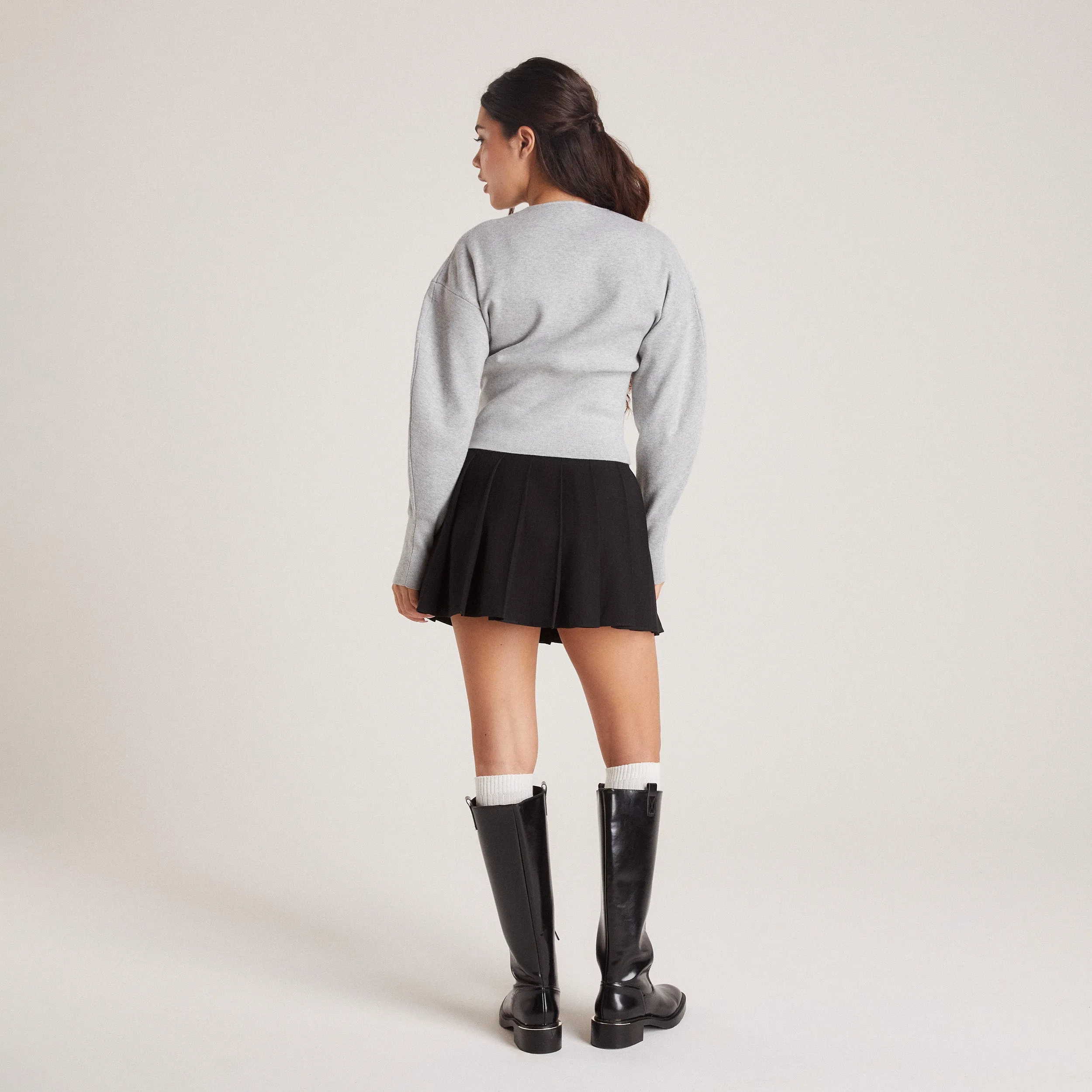 Pleated Skirt - Black sold by Lounge Underwear product image thumbnail 5