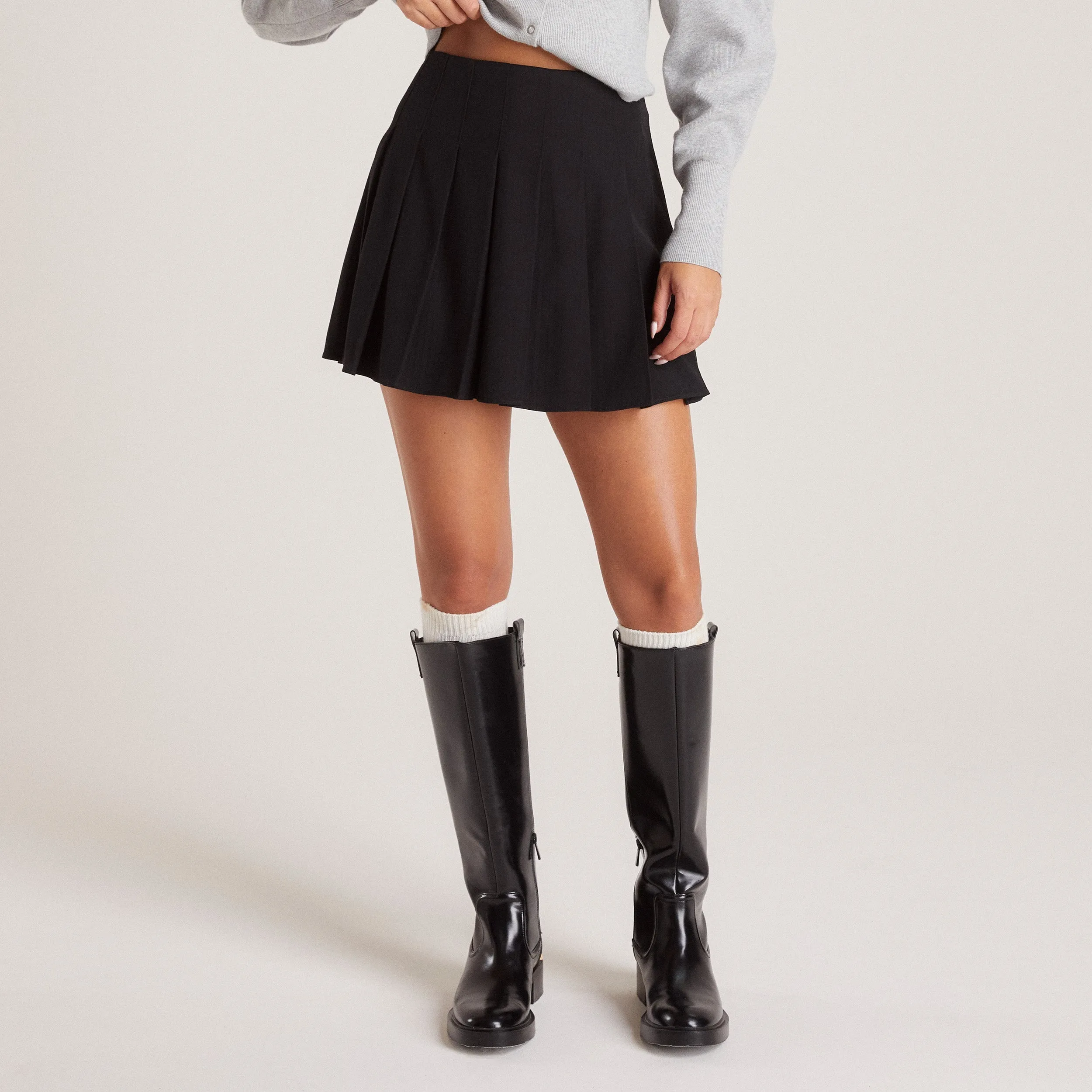 Pleated Skirt - Black sold by Lounge Underwear product image thumbnail 4