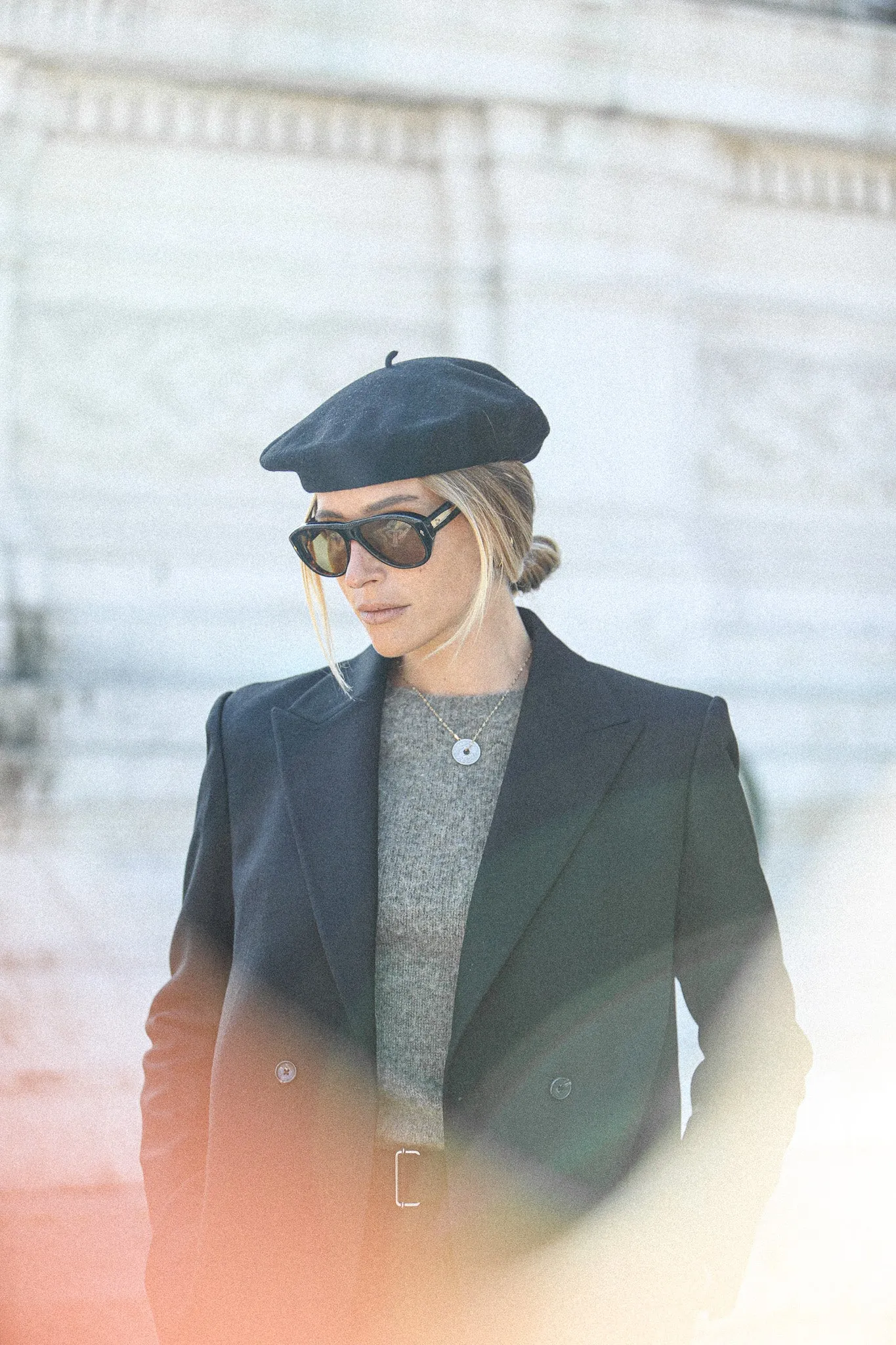 Blazer Croisé Flanelle Noire Light Oversize sold by Drapeau noir product image thumbnail 2