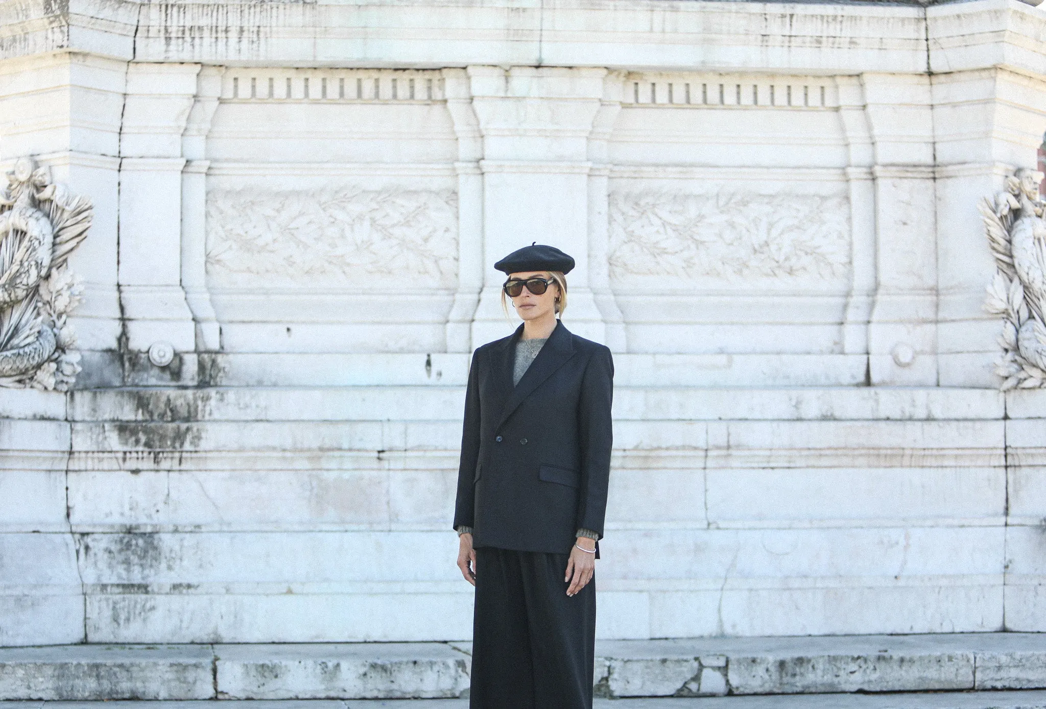 Blazer Croisé Flanelle Noire Light Oversize sold by Drapeau noir product image thumbnail 3