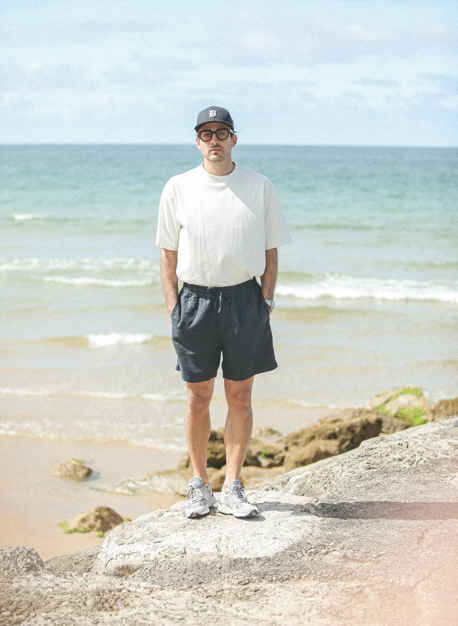 Beach Short - Lin Navy sold by Drapeau noir product image thumbnail 4