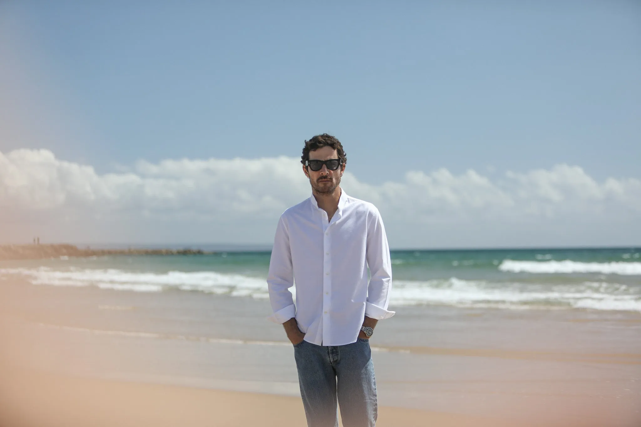 Chemise Oxford Blanc - Col Tailleur sold by Drapeau noir product image thumbnail 3