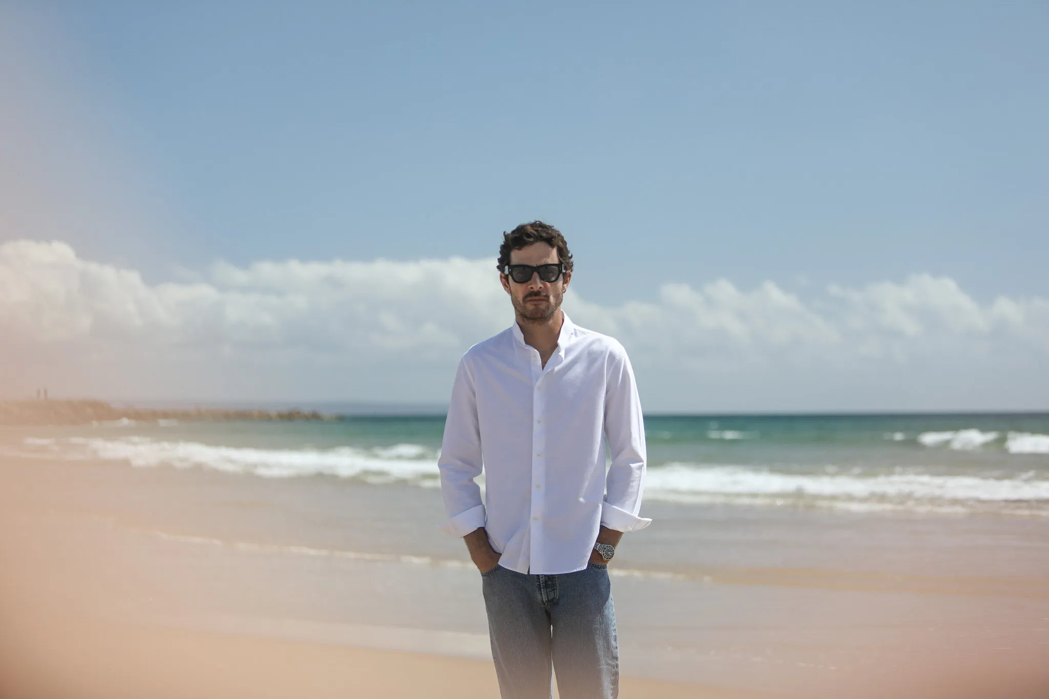 Chemise Oxford Blanc - Col Tailleur sold by Drapeau noir product image thumbnail 4