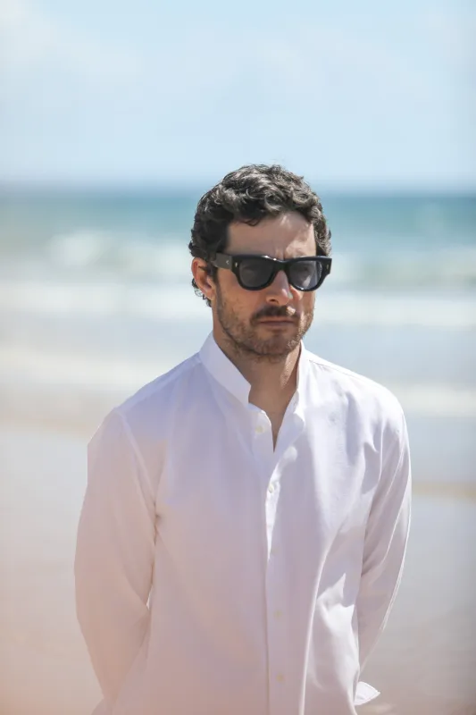 Chemise Oxford Blanc - Col Tailleur made by Drapeau noir